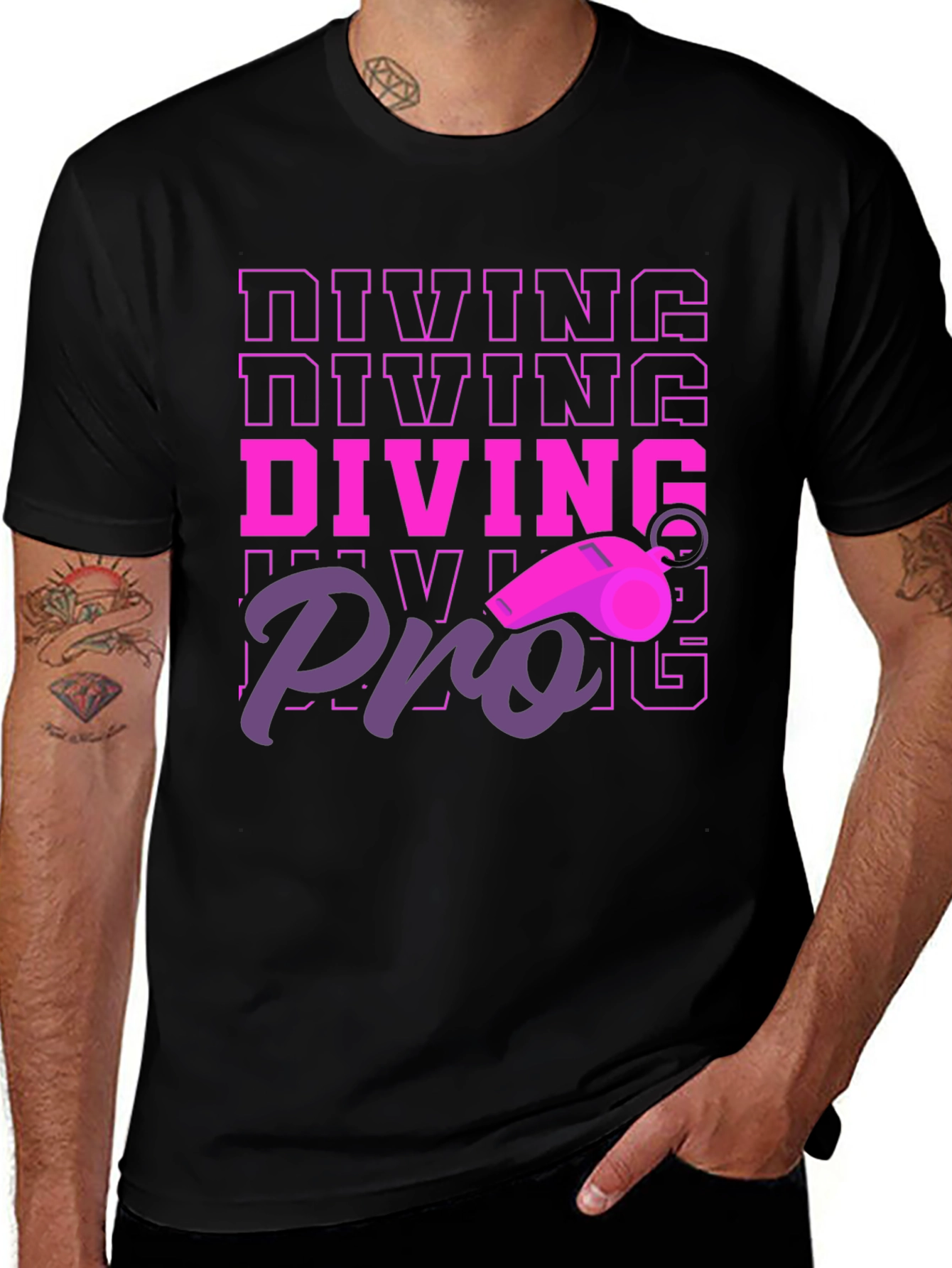Variant 11 of Diving Pro Graphic T-Shirt - Stylish & Comfortable