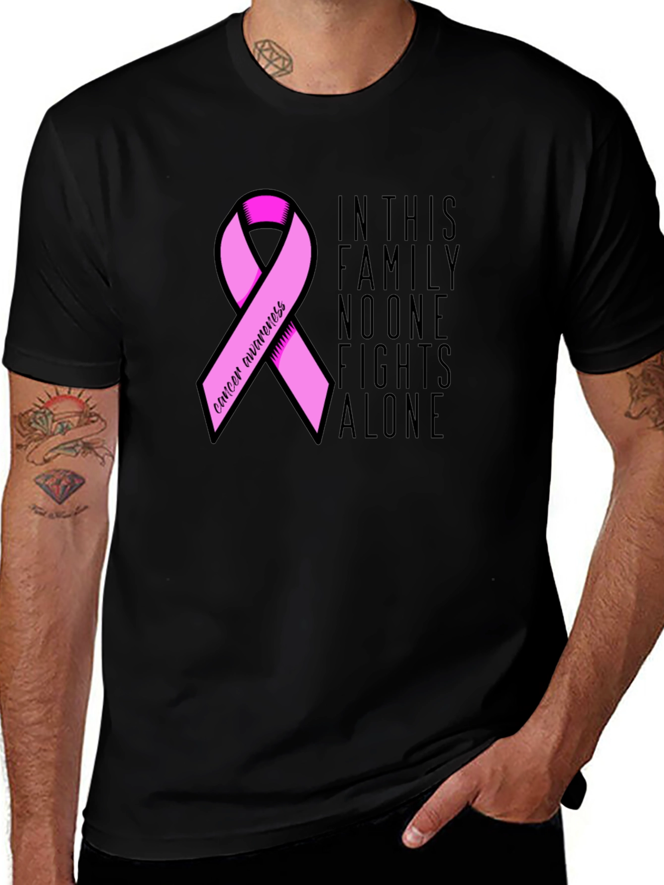 Variant 18 of Cancer Awareness Ribbon T-Shirt