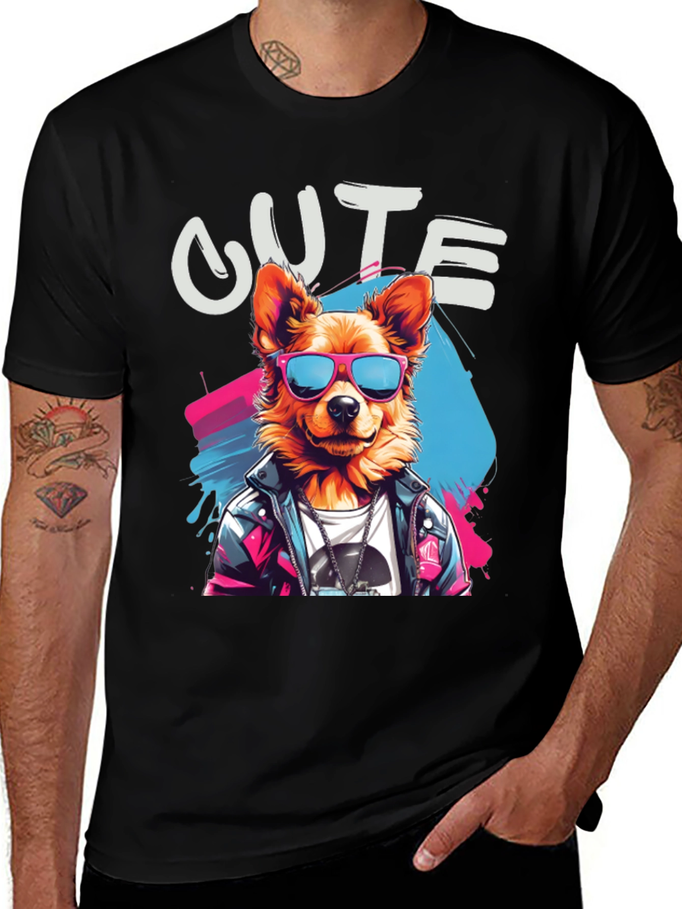 Variant 22 of Cute Dog Graphic T-Shirt - Trendy Animal Tee