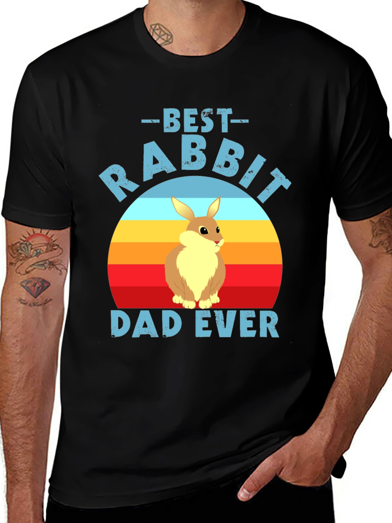 Variant 7 of Best Rabbit Dad Ever T-Shirt