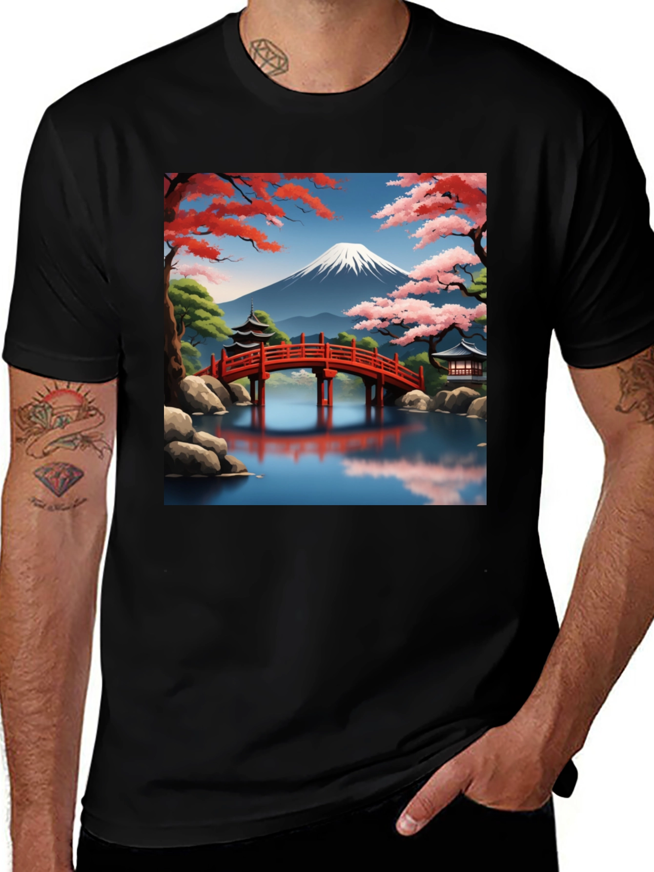 Variant 28 of Japanese Landscape Graphic Tee