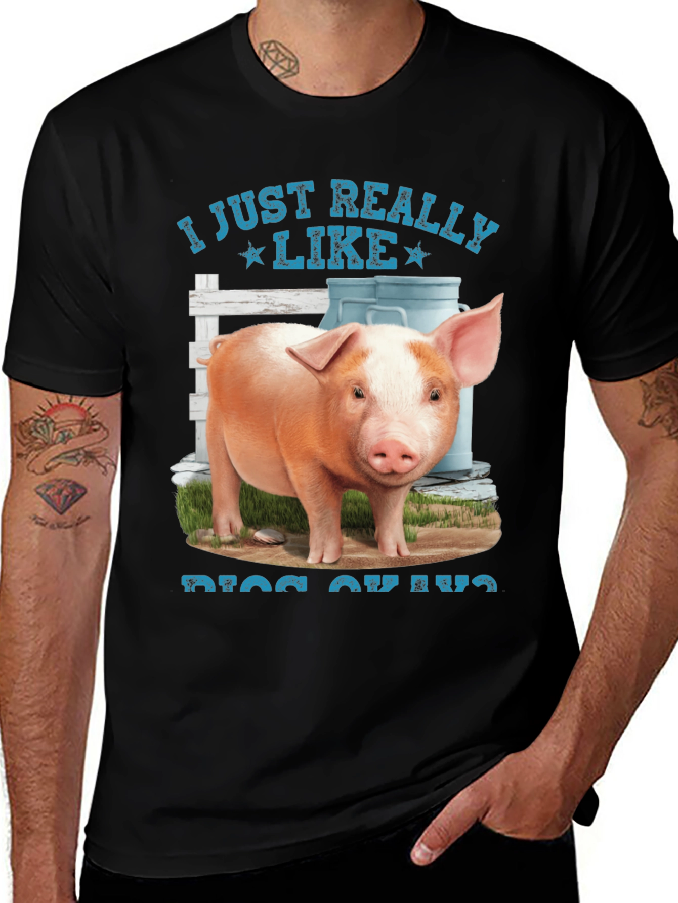 Variant 3 of I Just Really Like Pigs T-Shirt