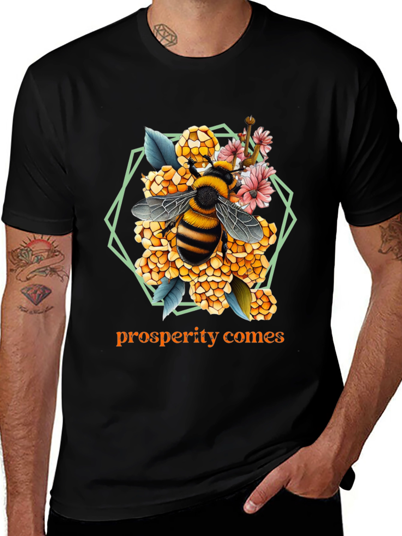 Bee Prosperity Graphic T-Shirt