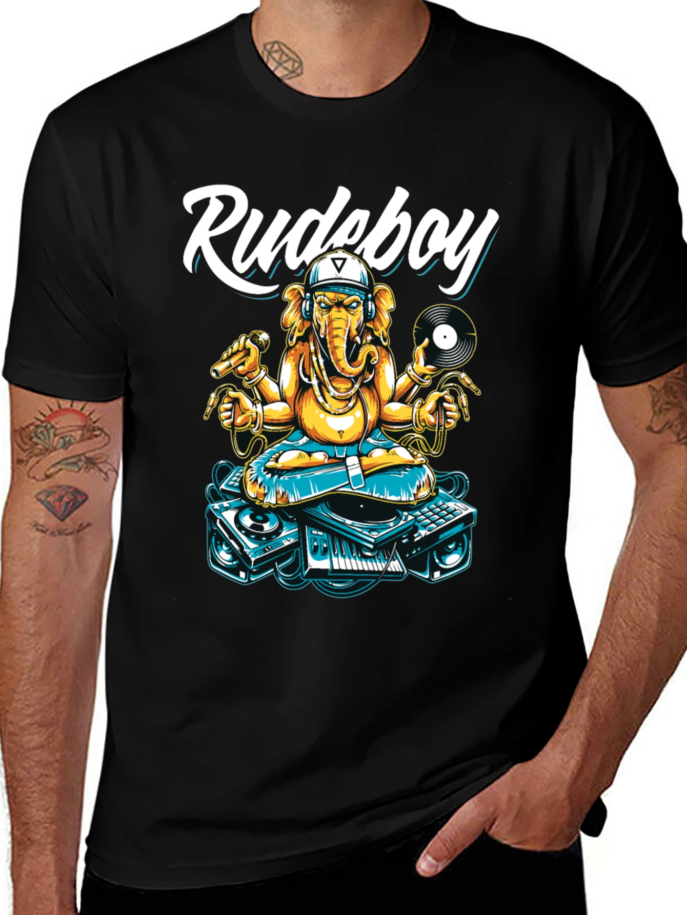Variant 29 of Rudeboy Ganesha Graphic T-Shirt
