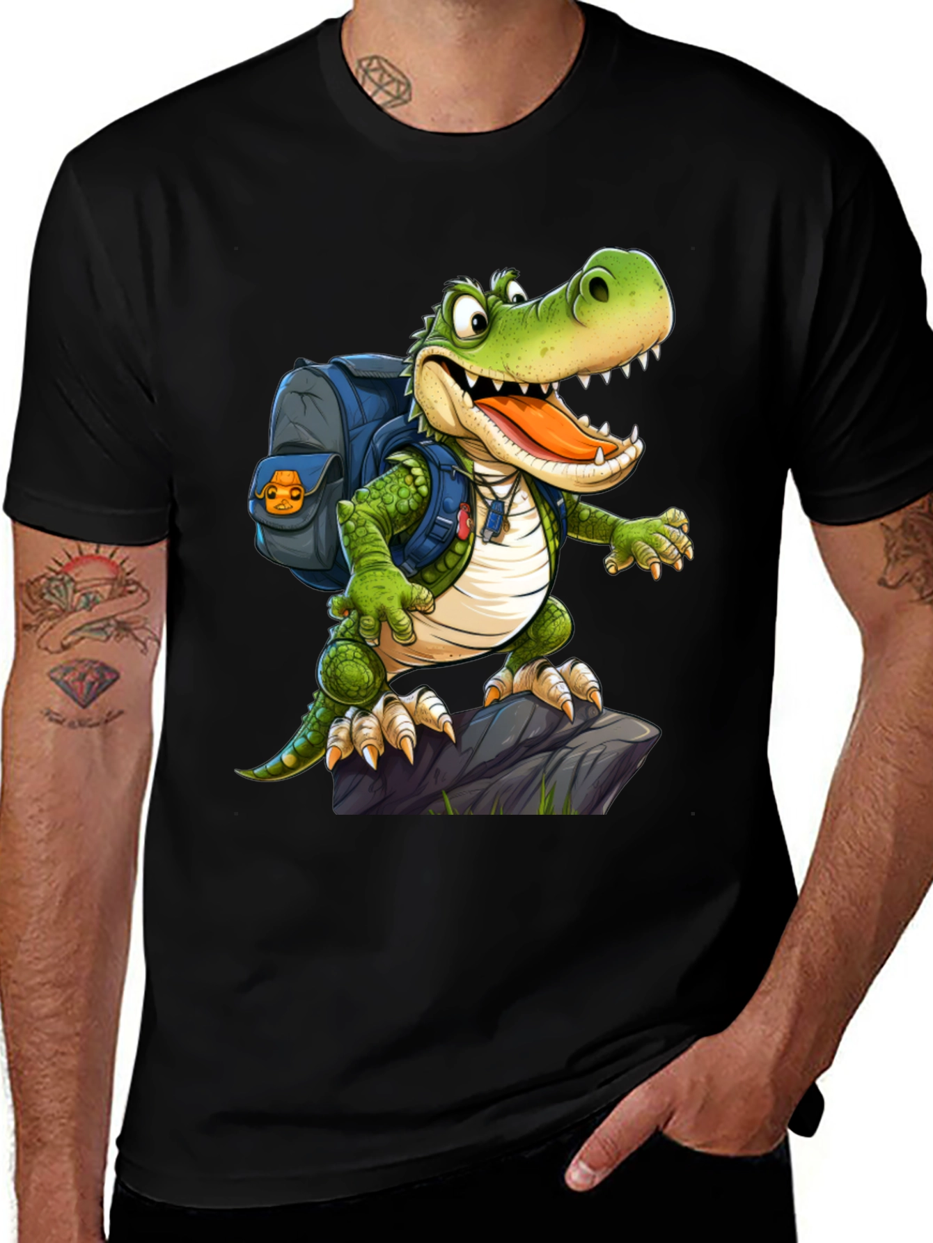 Variant 7 of Cartoon Crocodile T-Shirt