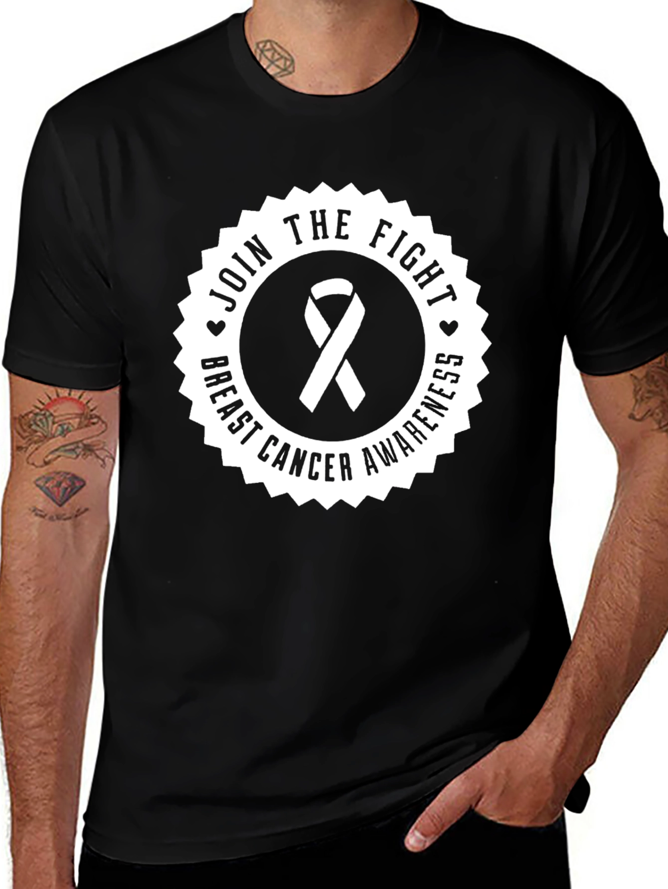 Variant 17 of Breast Cancer Awareness T-Shirt - Join The Fight