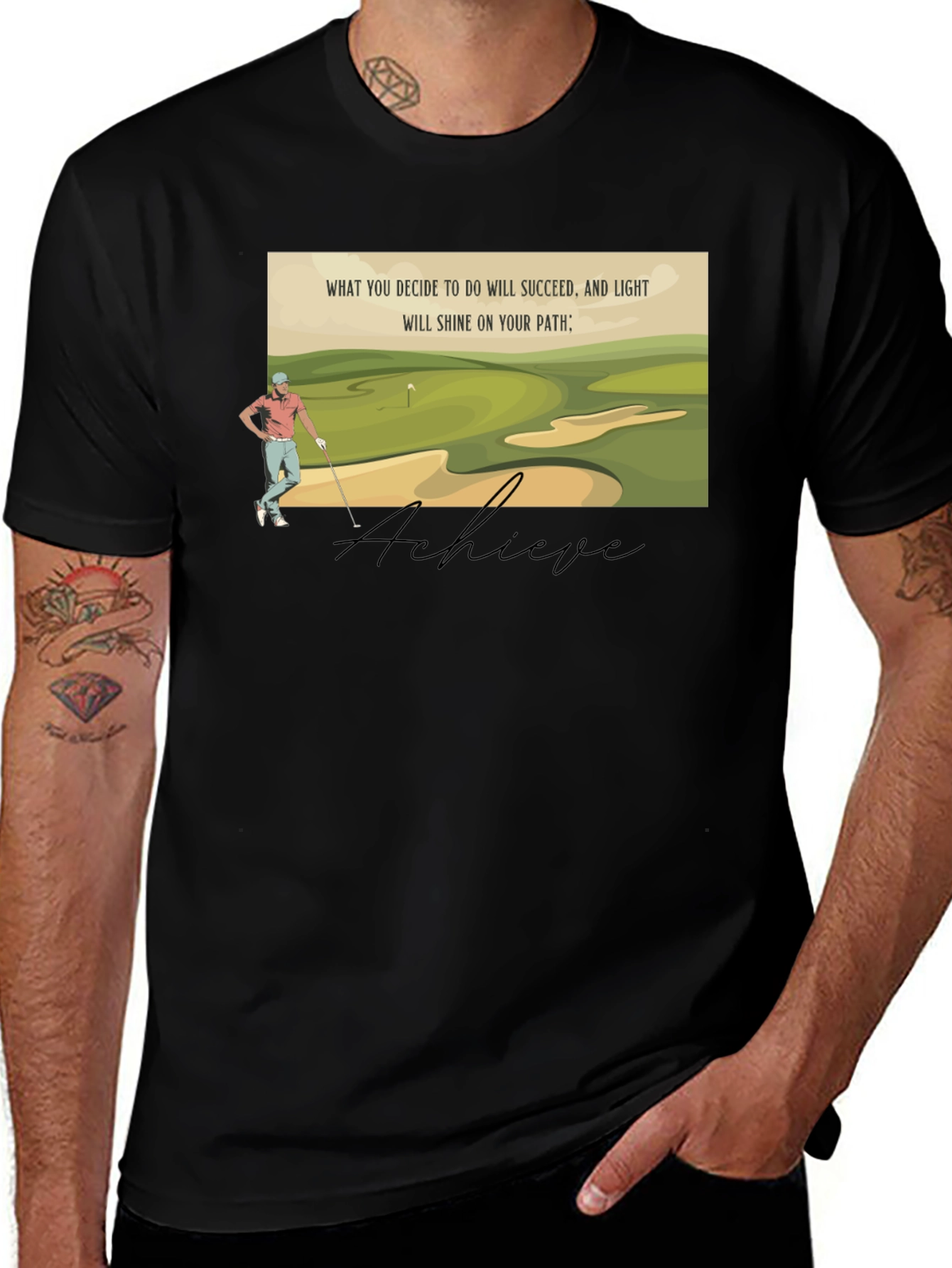 Achieve Golf T-Shirt - Light Your Path
