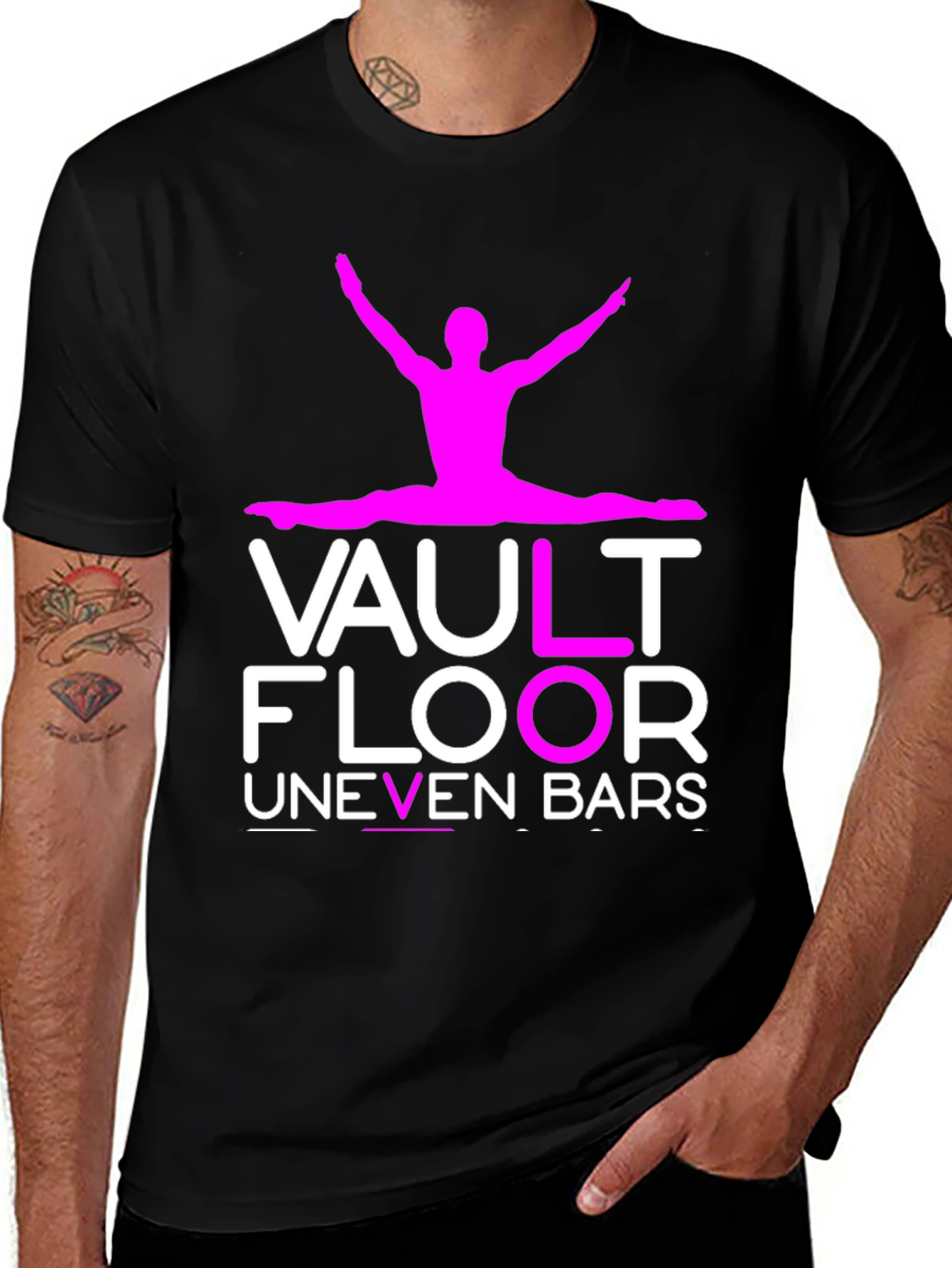 Variant 5 of Gymnastics Vault Floor Uneven Bars T-Shirt