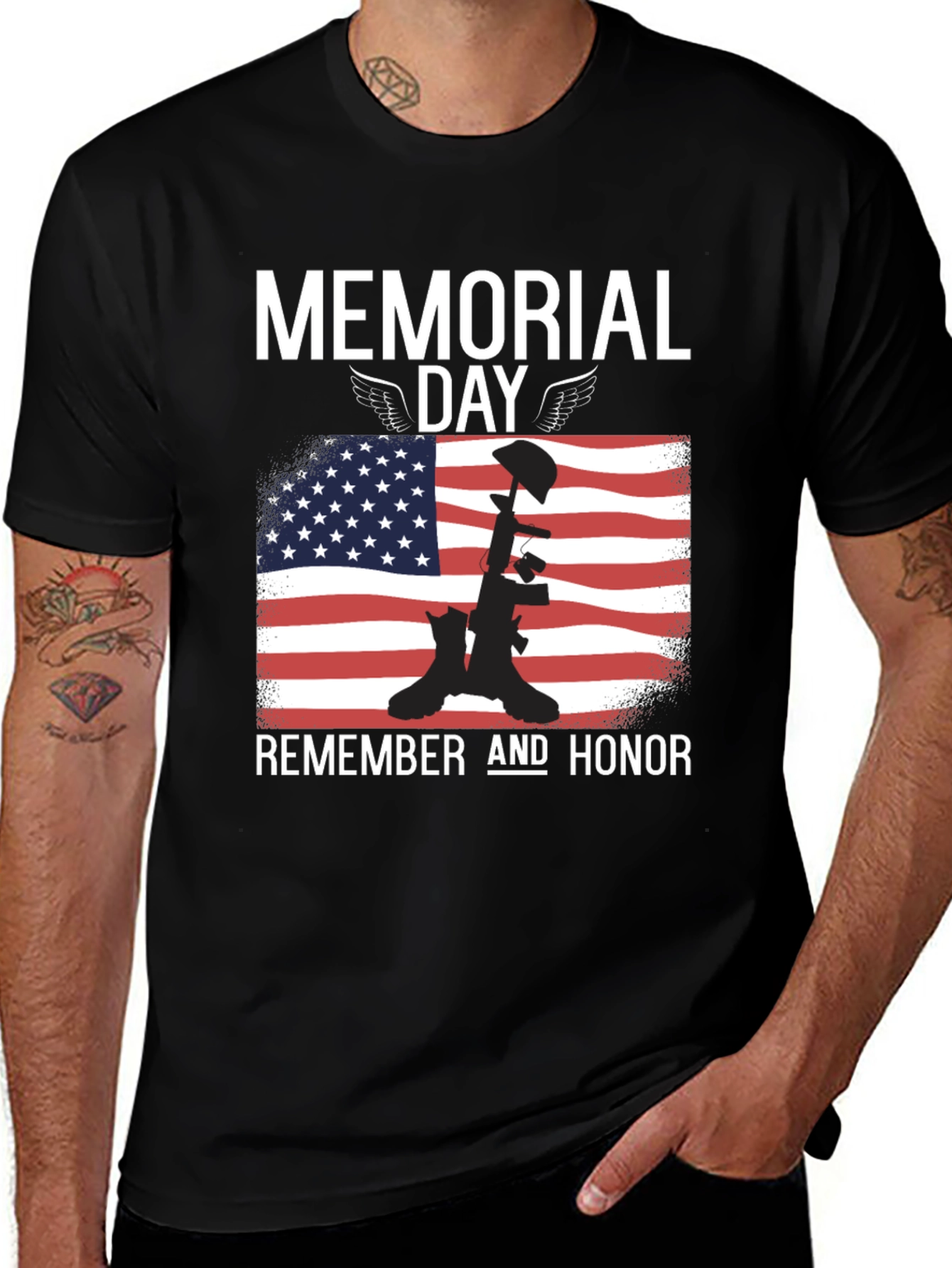 Variant 8 of Memorial Day Remember and Honor T-Shirt
