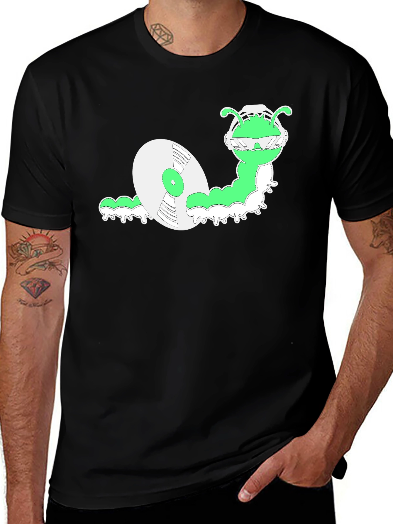 Variant 2 of Cool Caterpillar DJ Graphic Tee