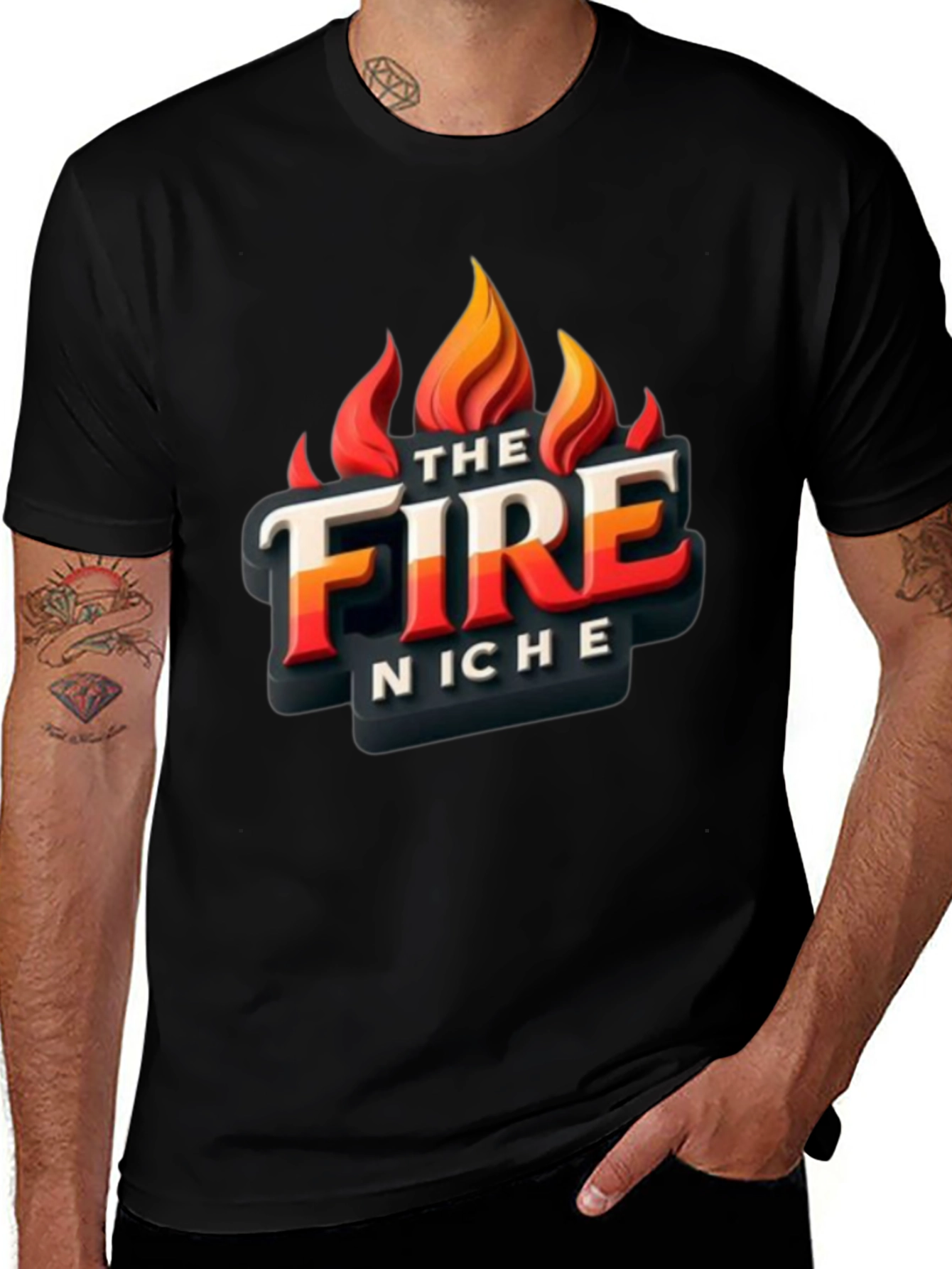 Variant 10 of The Fire Niche Graphic Tee - Bold Statement Shirt