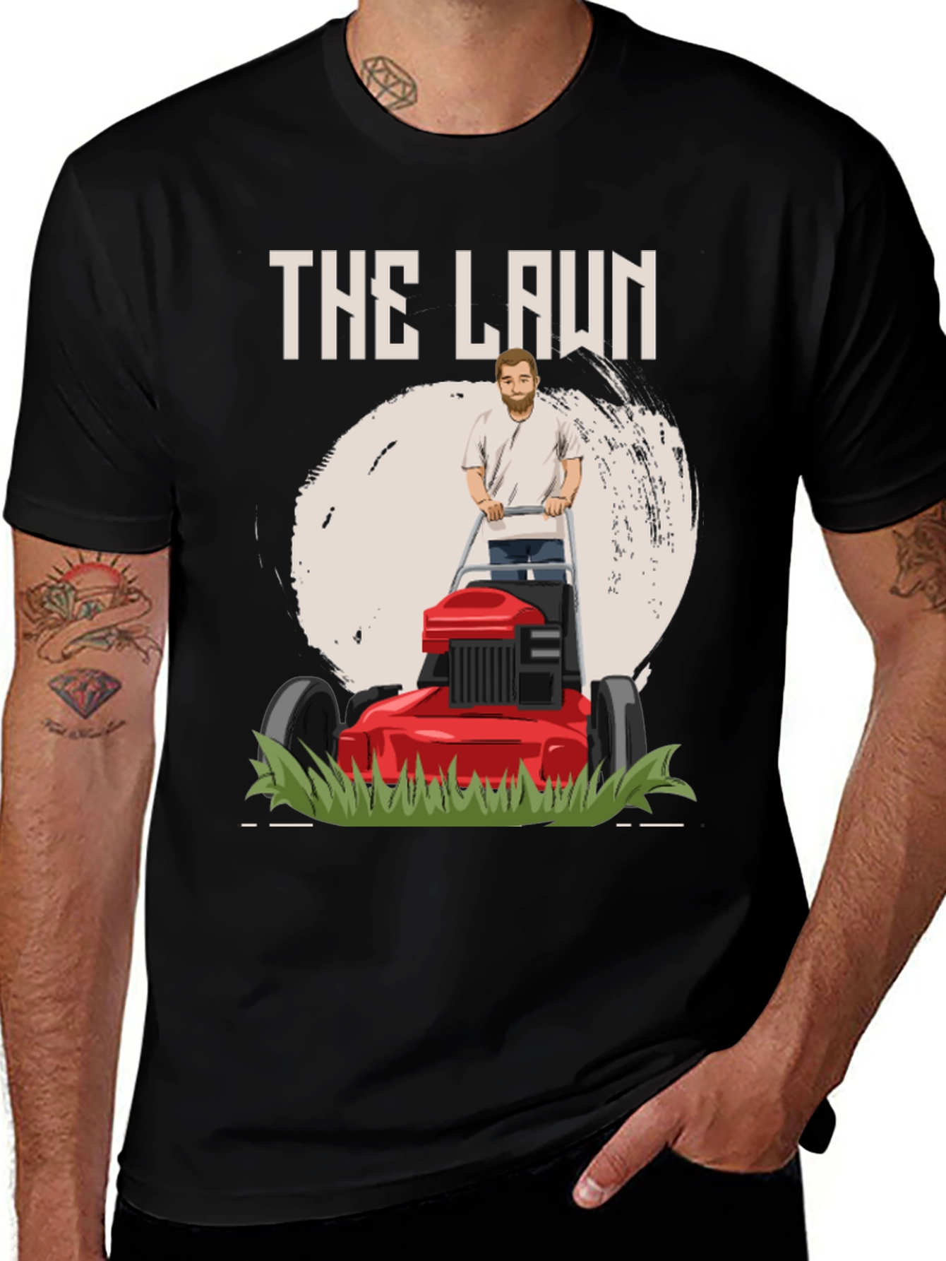 Variant 29 of The Lawn T-Shirt - Mowing Humor Tee