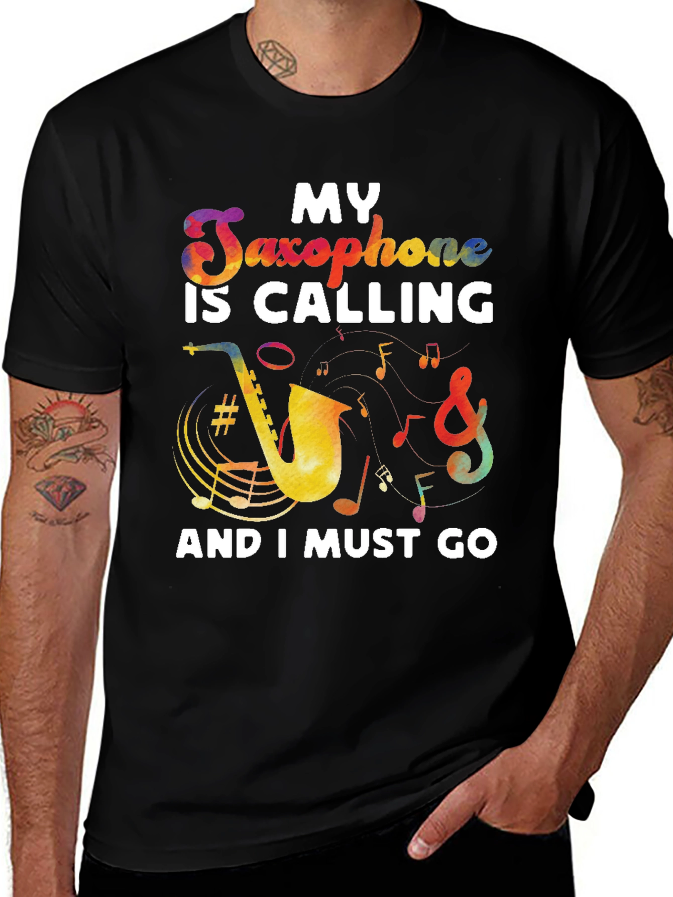Variant 12 of My Saxophone is Calling T-Shirt
