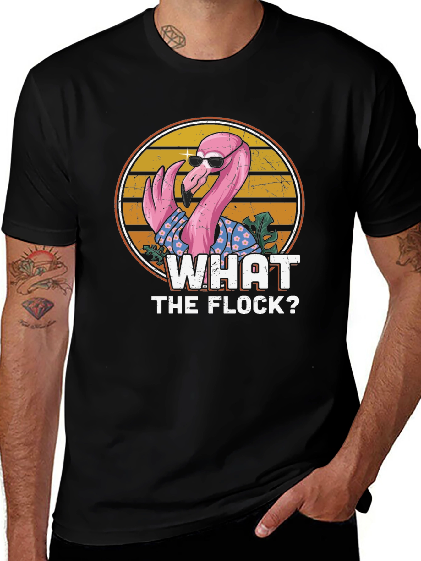 Variant 25 of What the Flock Flamingo Graphic T-Shirt