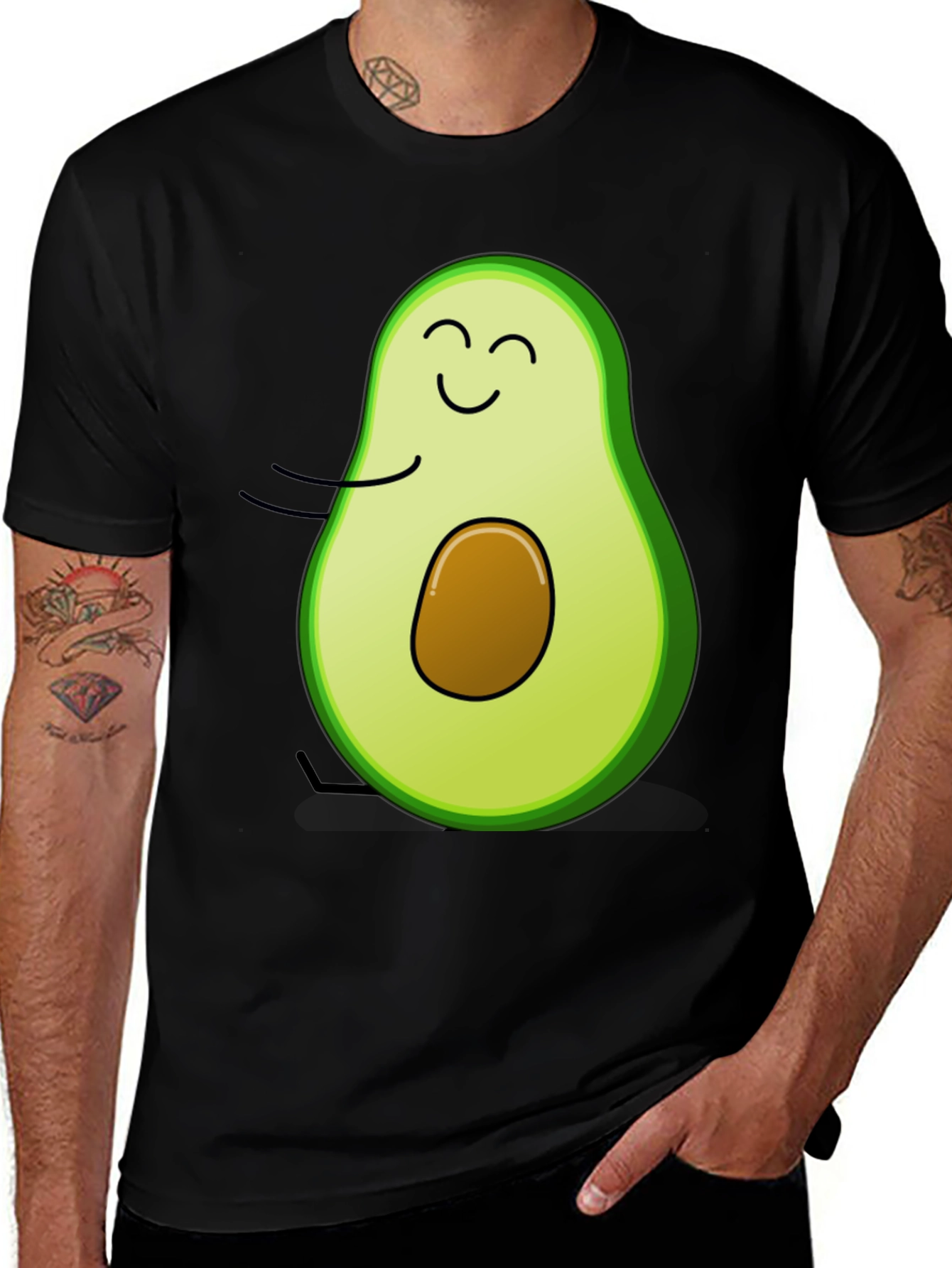 Variant 7 of Avocado Graphic Print T-Shirt - Cute Foodie Tee