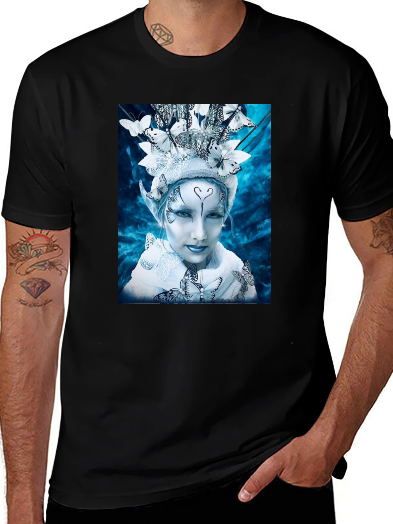 Variant 25 of Butterfly Fairy Graphic Tee - Unique Fantasy Design