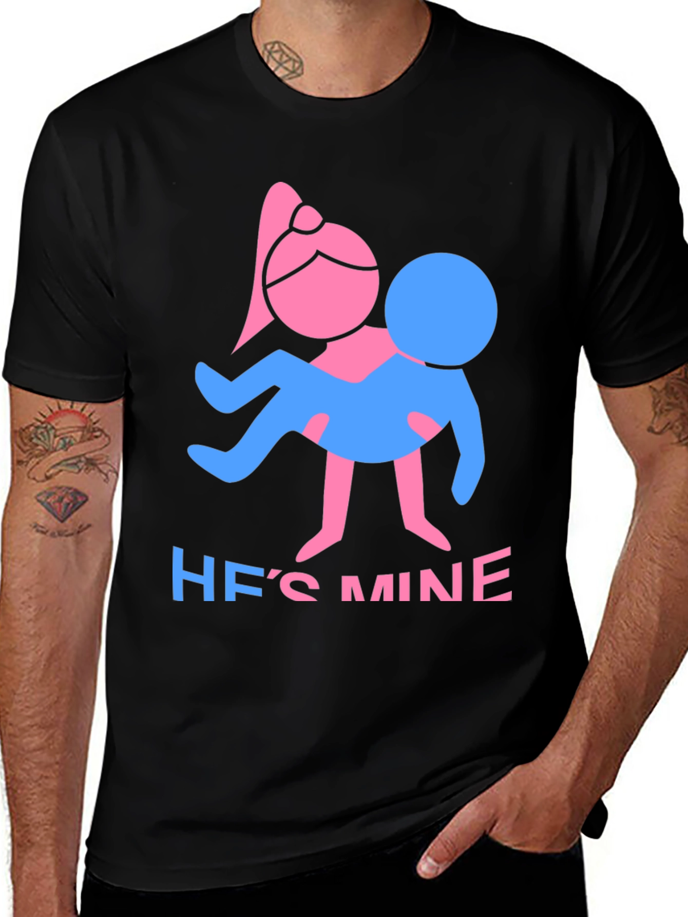 Variant 16 of He's Mine T-Shirt - Funny Couple Tee