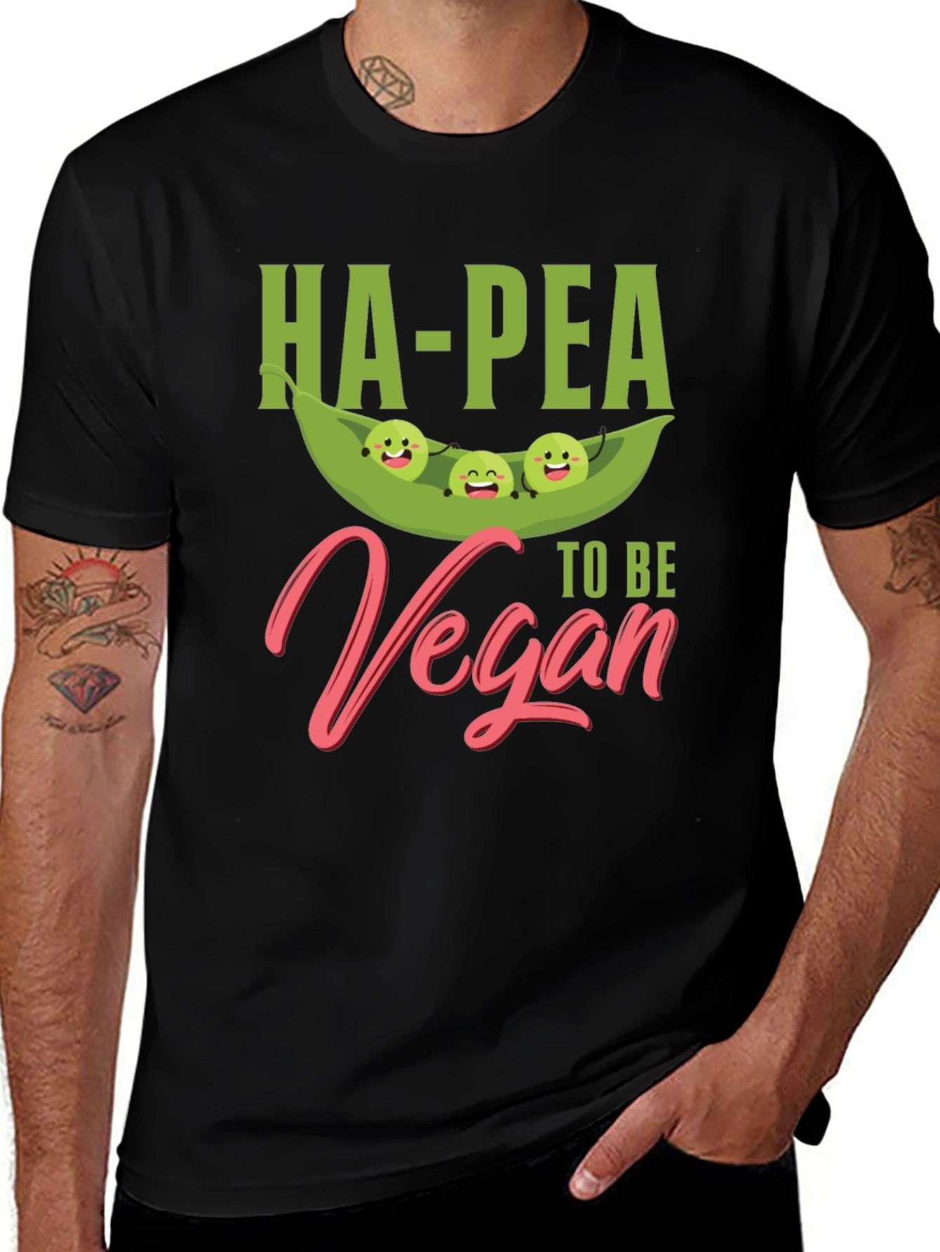 Variant 30 of Ha-Pea To Be Vegan T-Shirt