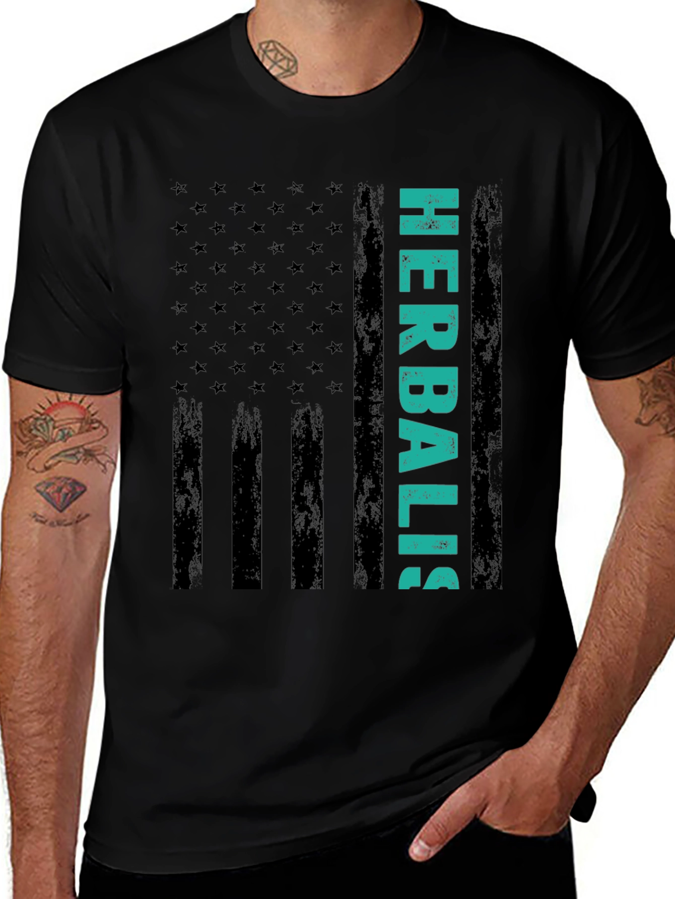 Variant 11 of Herbalist American Flag Graphic Tee