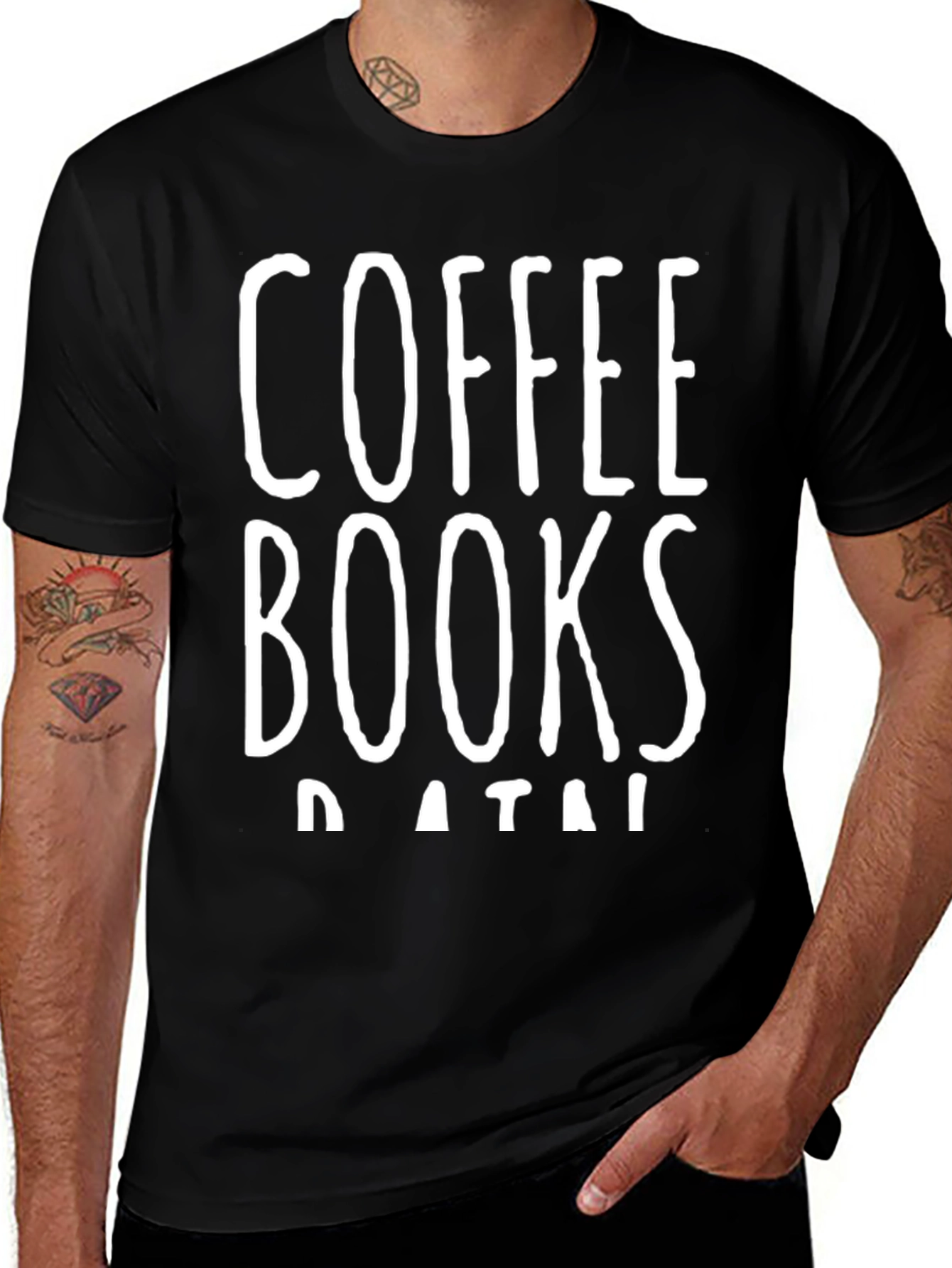 Variant 10 of Coffee, Books, Data T-Shirt - Unisex