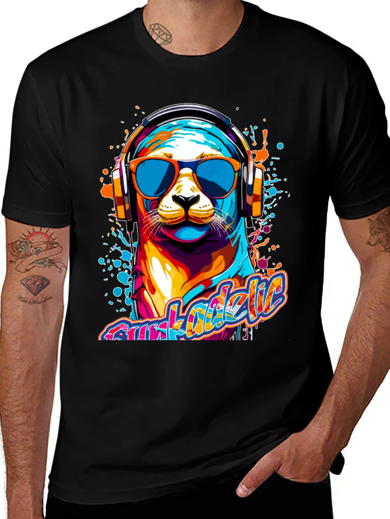 Variant 9 of Funky Seal T-Shirt