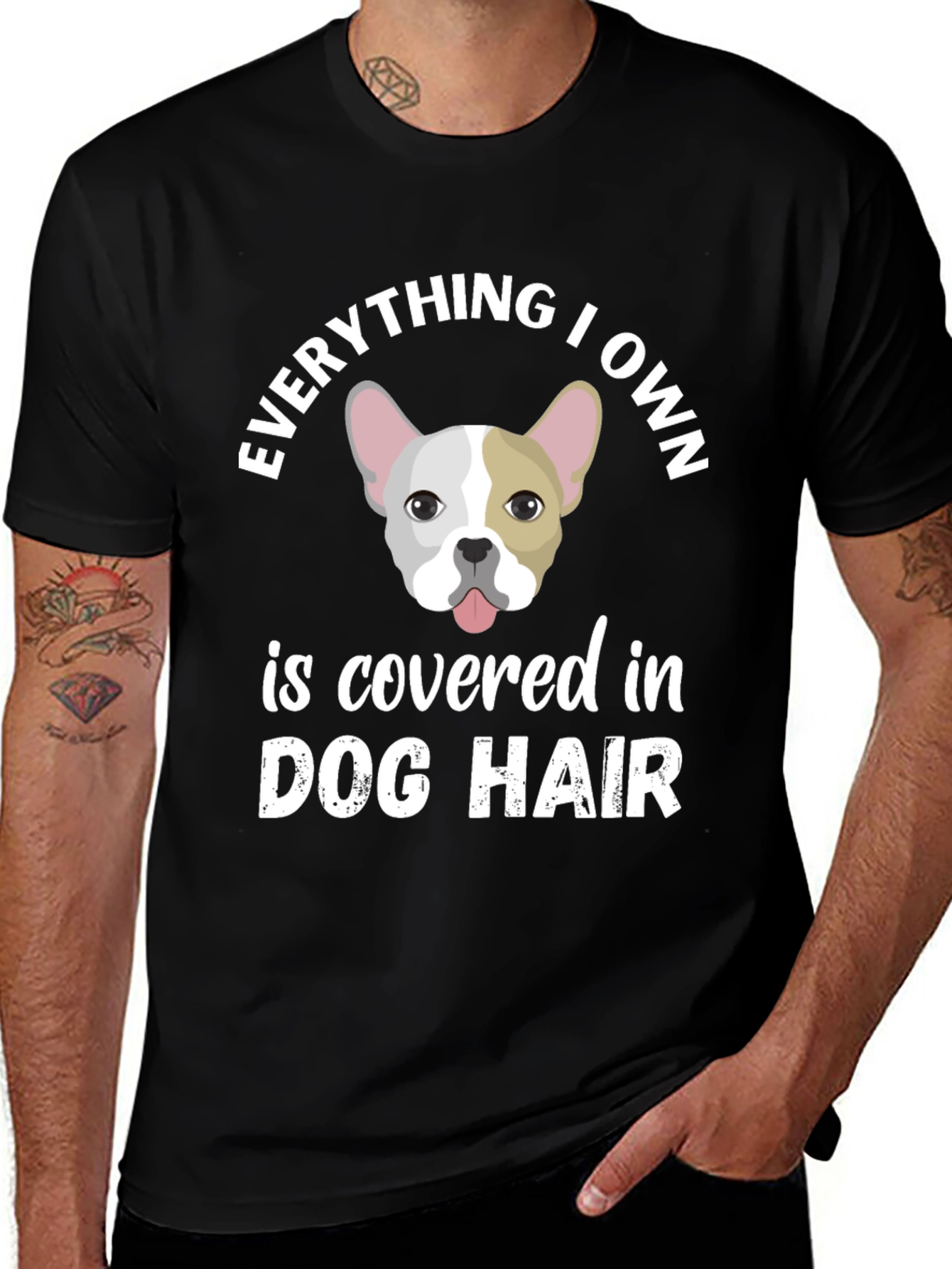 Dog Hair Lover T-Shirt - French Bulldog