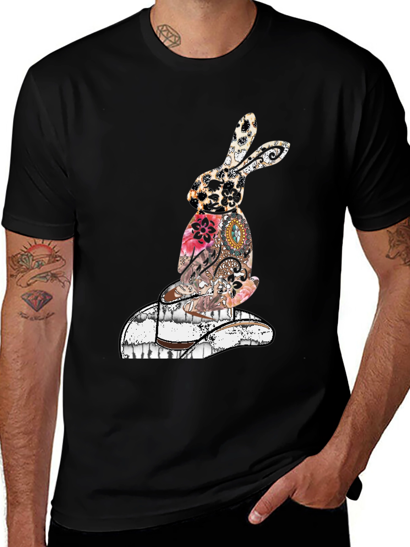 Variant 20 of Trendy Bunny Graphic T-Shirt