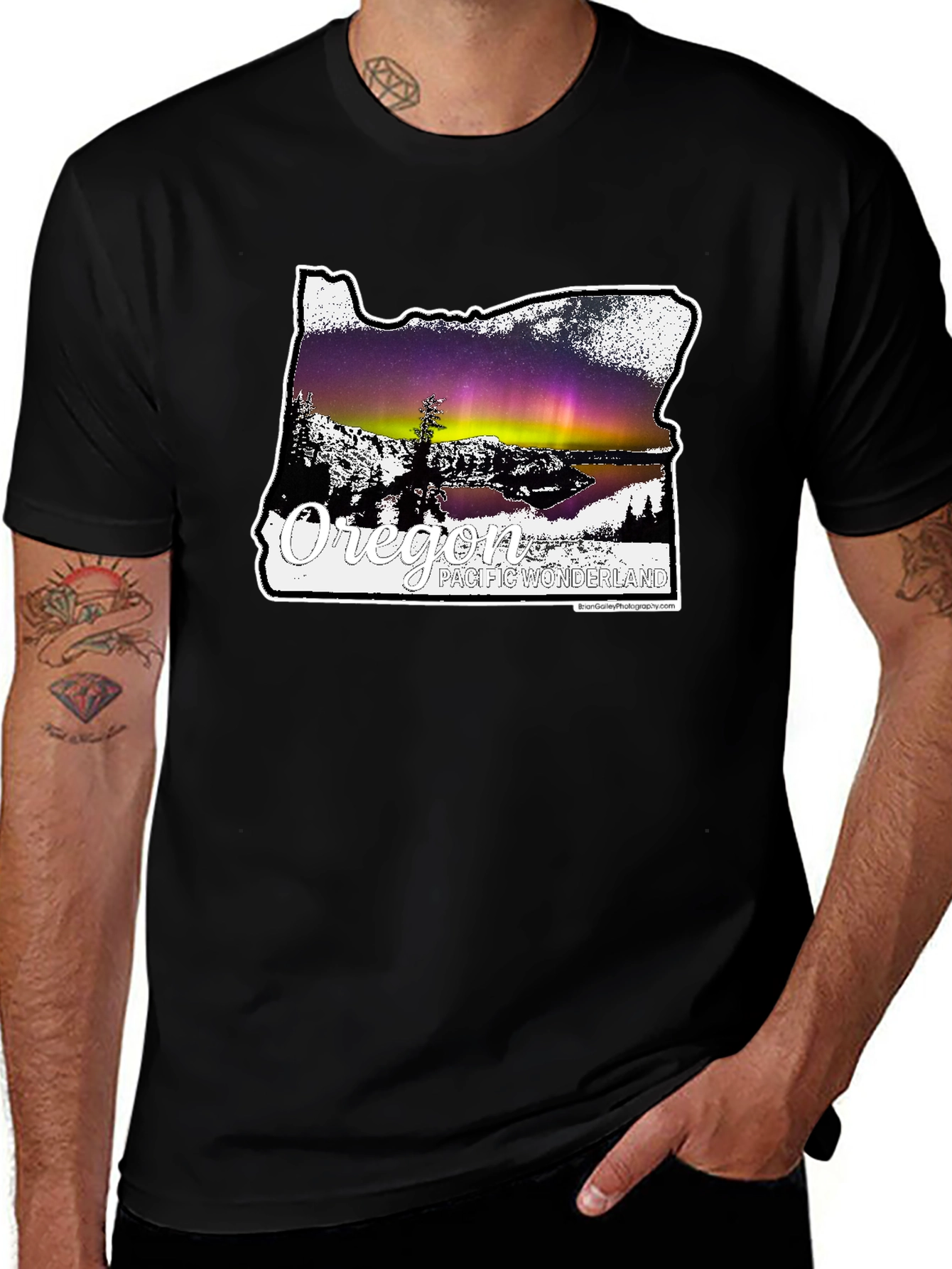 Oregon Pacific Wonderland Black T-Shirt