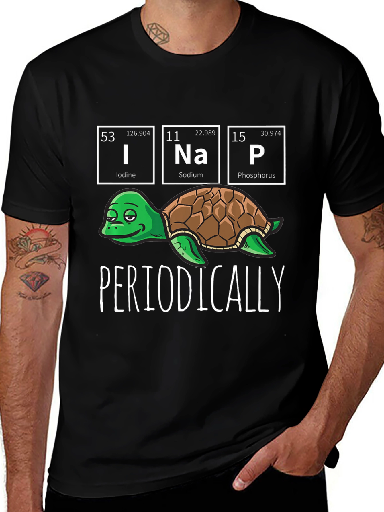 Variant 27 of Periodically Turtle T-Shirt