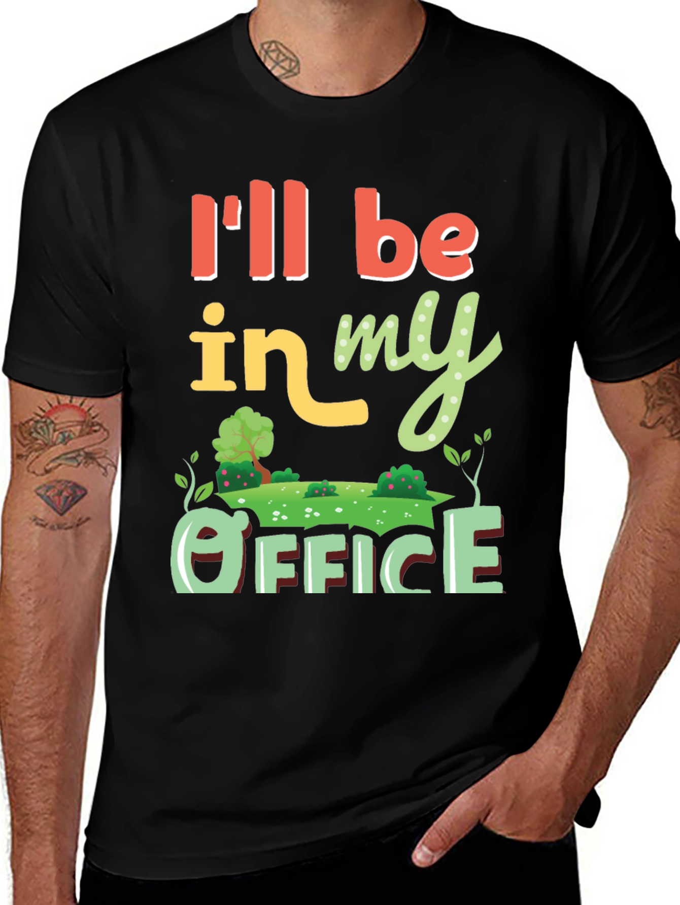Variant 6 of Gardening Office T-Shirt - "I'll Be In My Office"