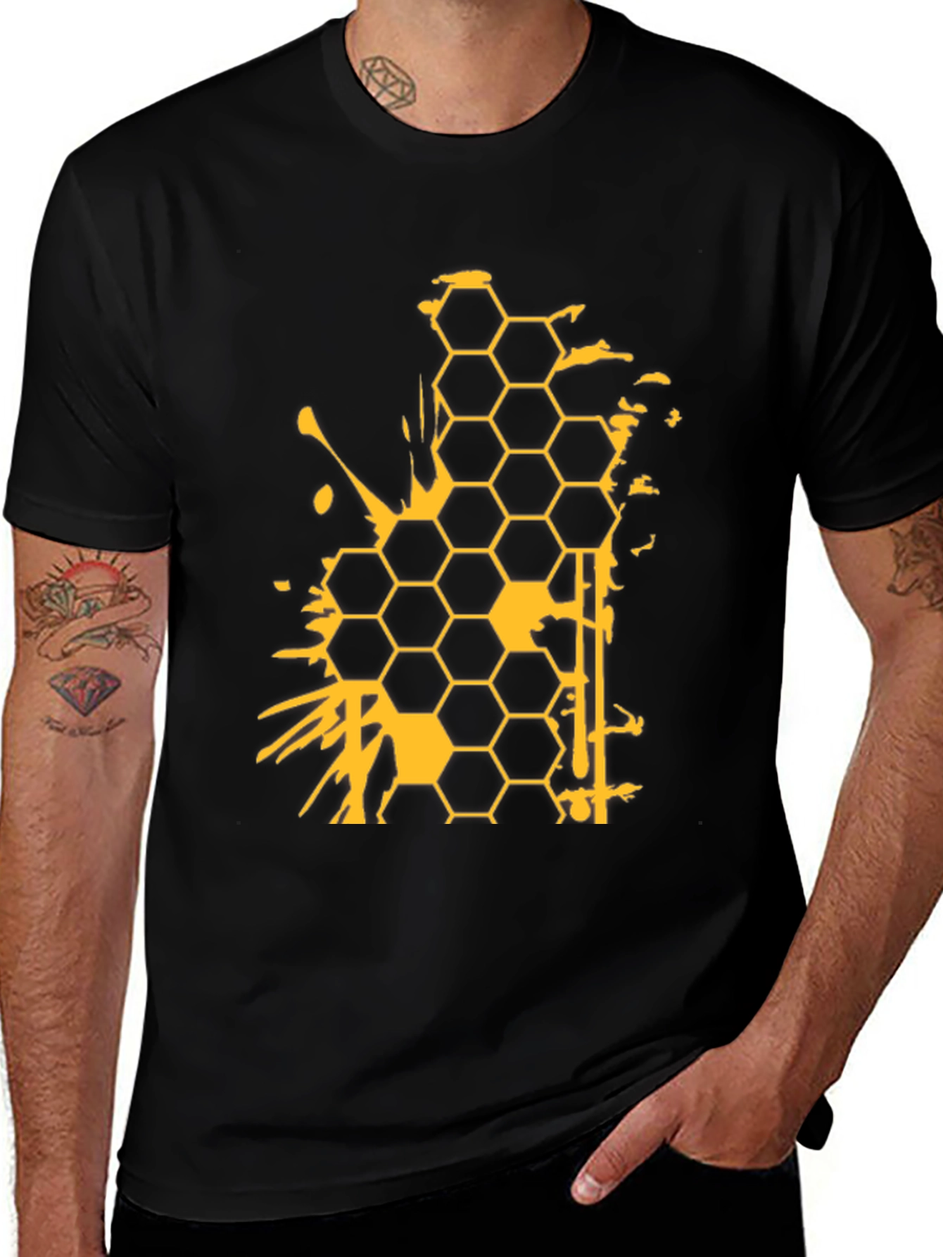 Honeycomb Splatter Graphic Tee