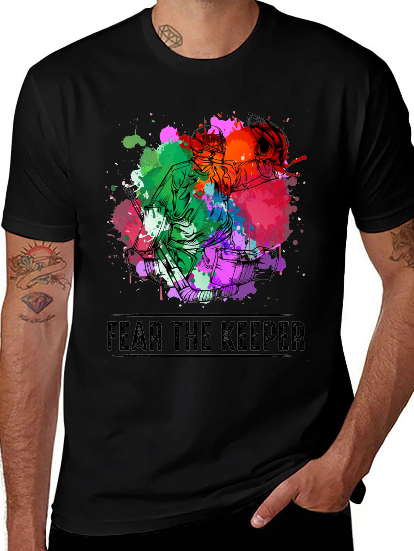 Fear the Keeper Goalie T-Shirt - Black
