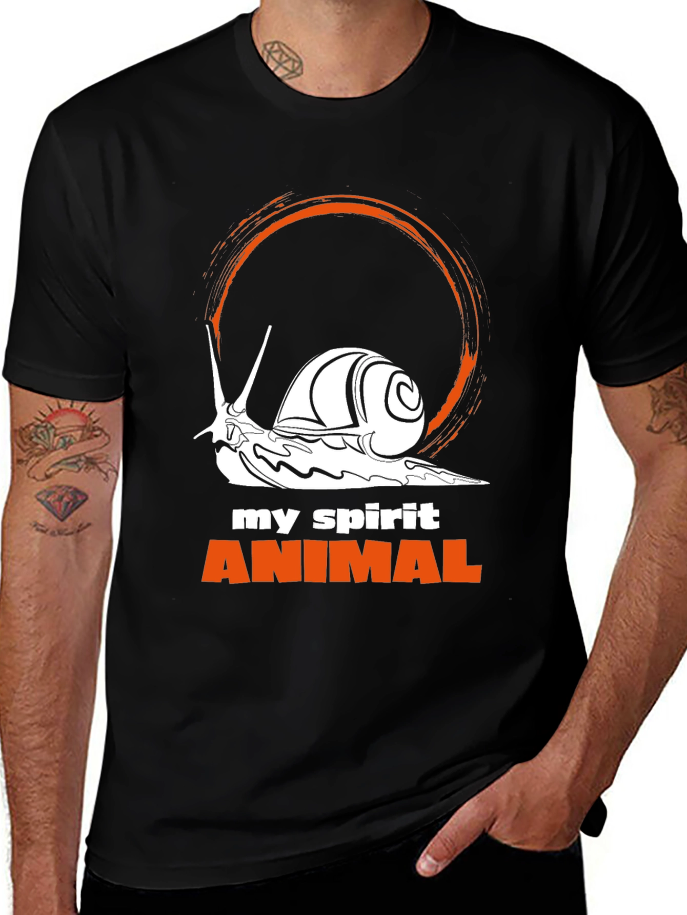 Variant 25 of Snail Spirit Animal Graphic Tee - Unique Design, Stylish Comfort