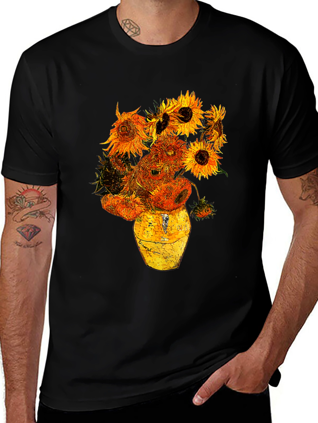 Variant 13 of Sunflowers Van Gogh Graphic T-Shirt