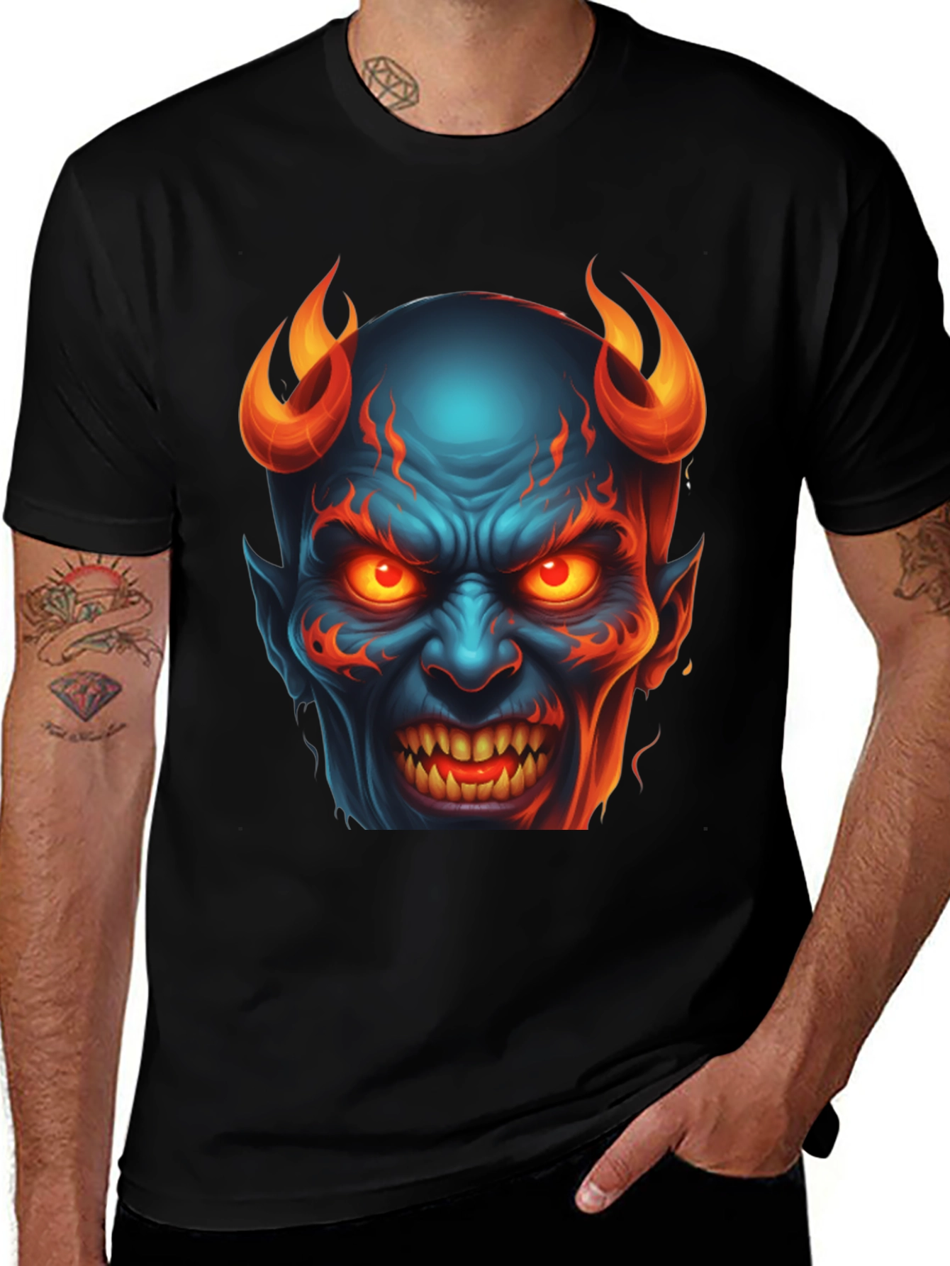 Variant 12 of Fiery Demon Graphic T-Shirt