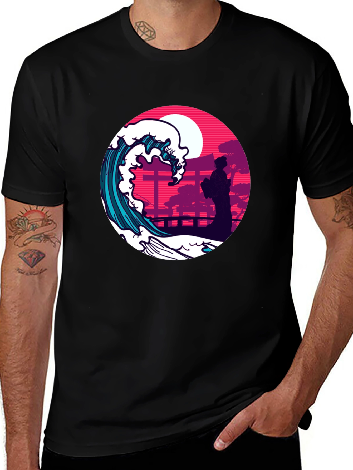 Japanese Wave T-Shirt - Stylish Graphic Tee
