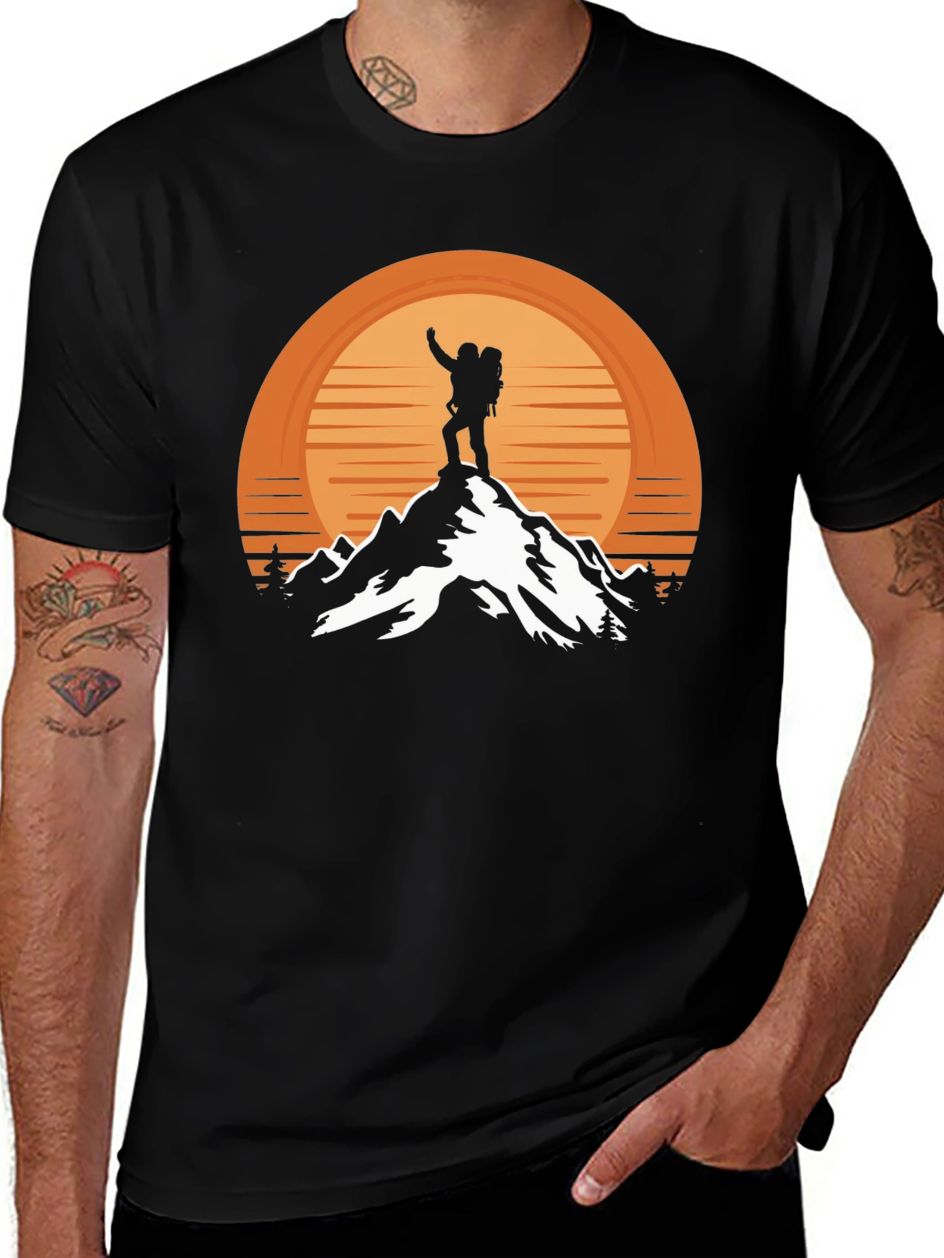Variant 27 of Mountain Hiker Graphic Tee - Adventure Awaits