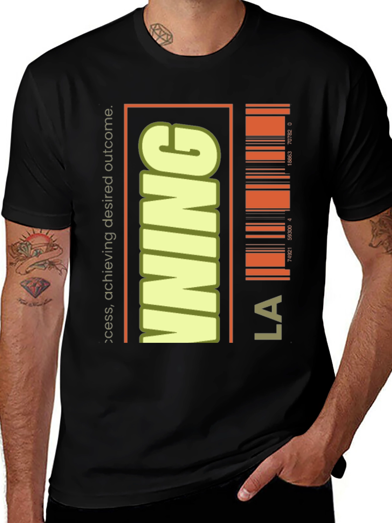 Variant 3 of Motivational 'Winning' Graphic Tee - LA Edition