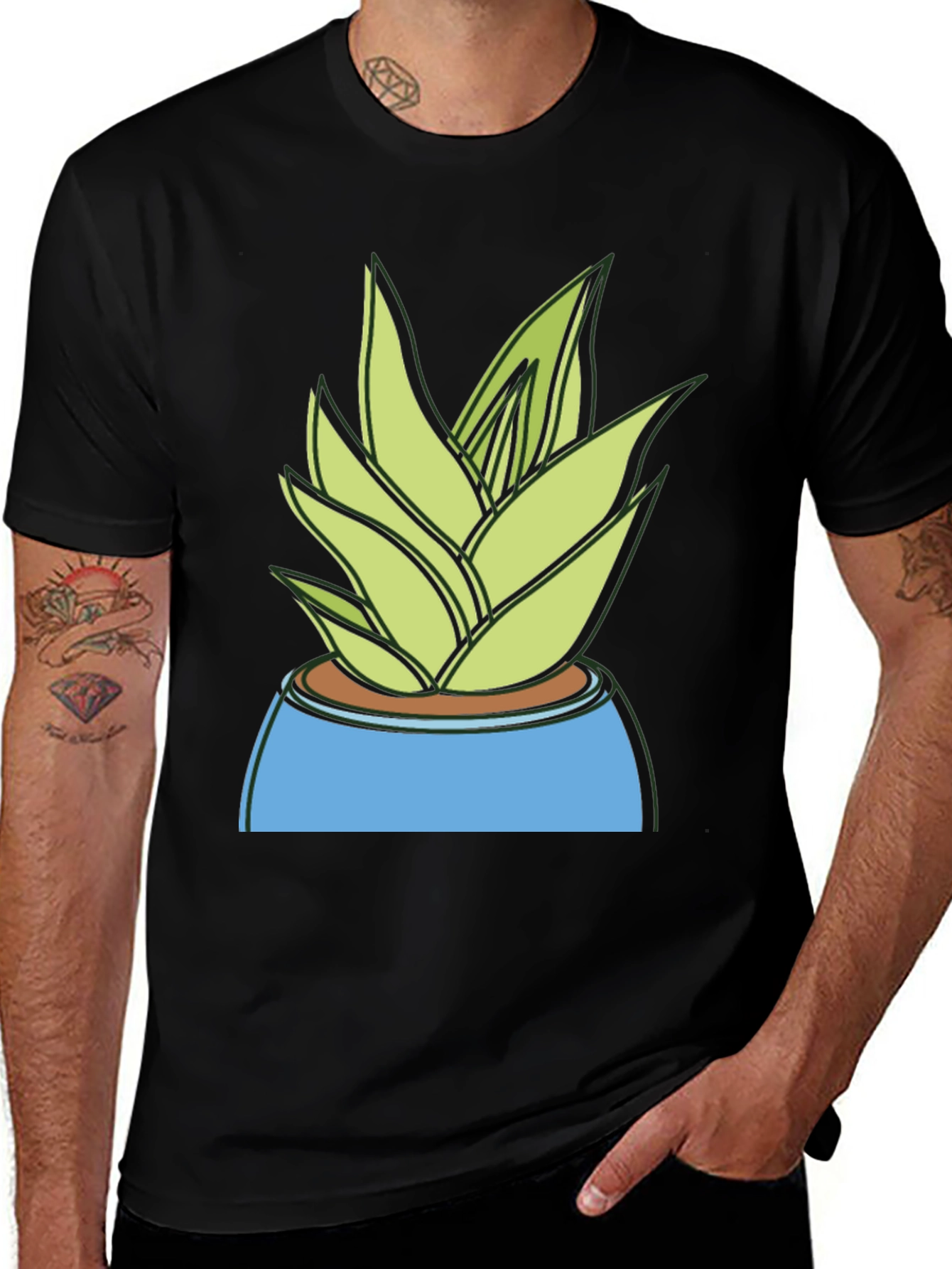 Variant 7 of Potted Plant Graphic T-Shirt