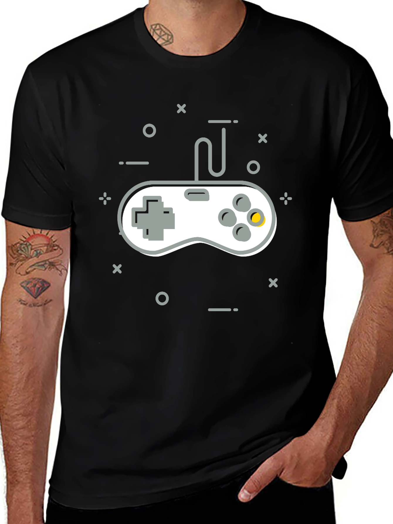 Variant 18 of Retro Gamer T-Shirt - Classic Controller Design