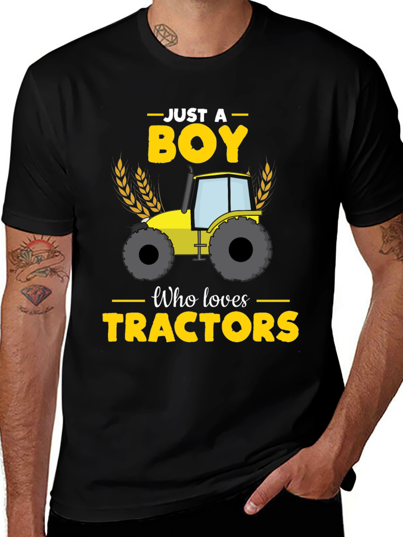 Variant 25 of Boy Who Loves Tractors Graphic Tee