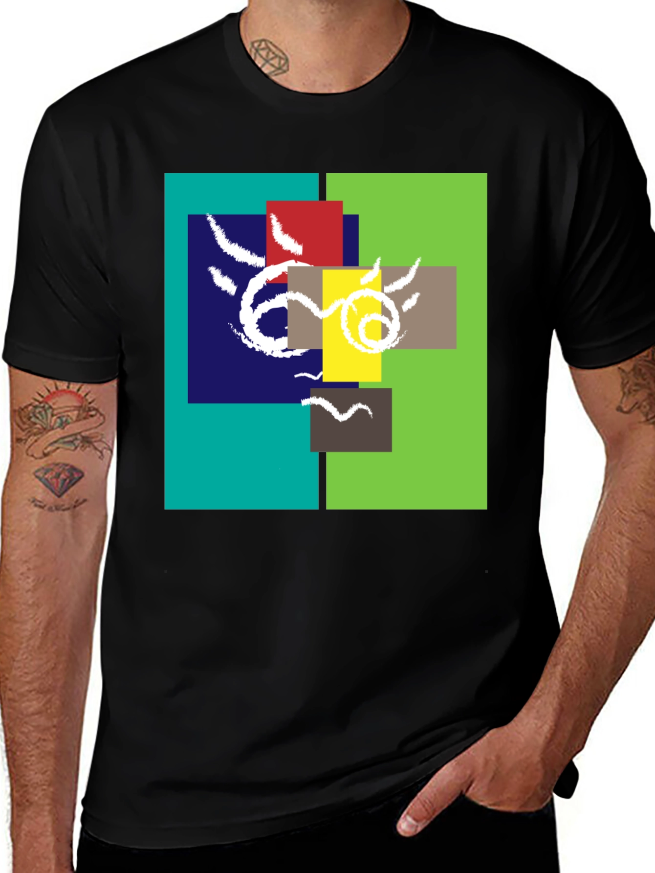 Variant 25 of Abstract Geometric T-Shirt - Unique Design