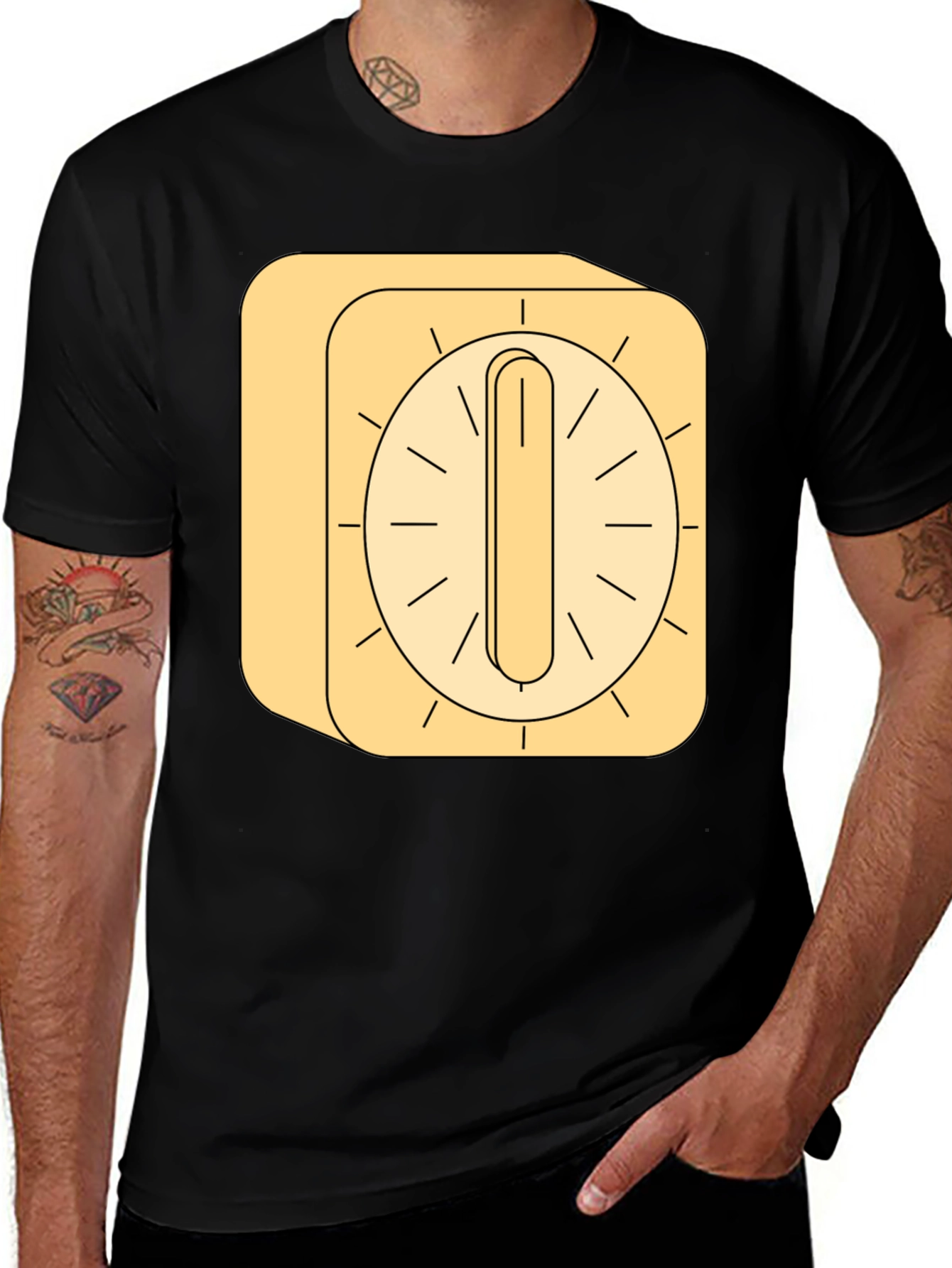 Variant 18 of Retro Timer Graphic T-Shirt - Cool Unique Design