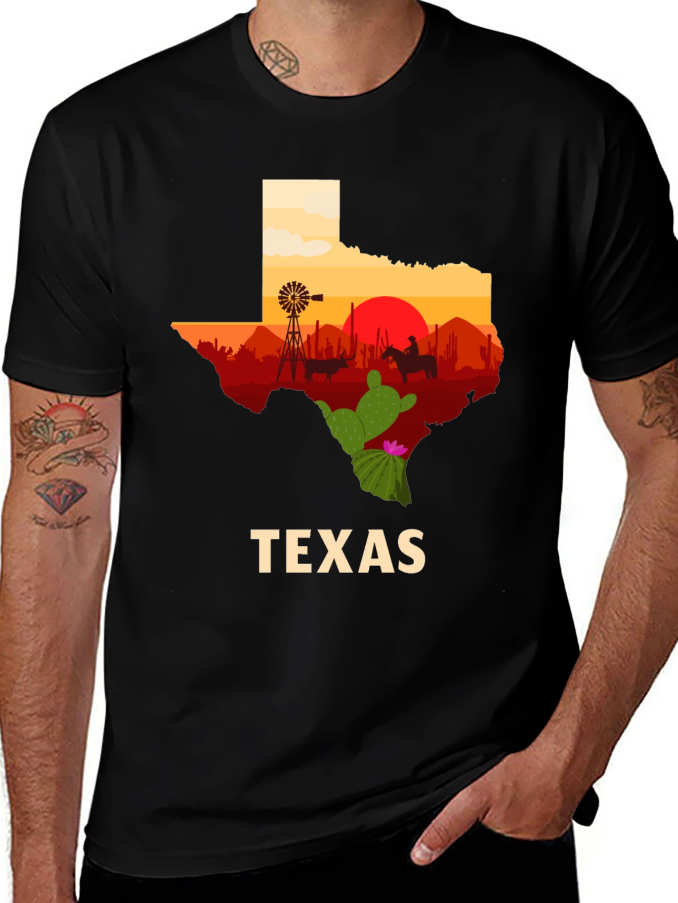 Texas Silhouette Graphic T-Shirt