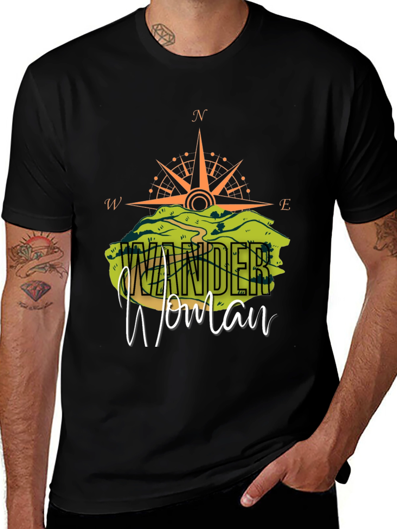 Variant 26 of Wonder Woman Compass Graphic T-Shirt