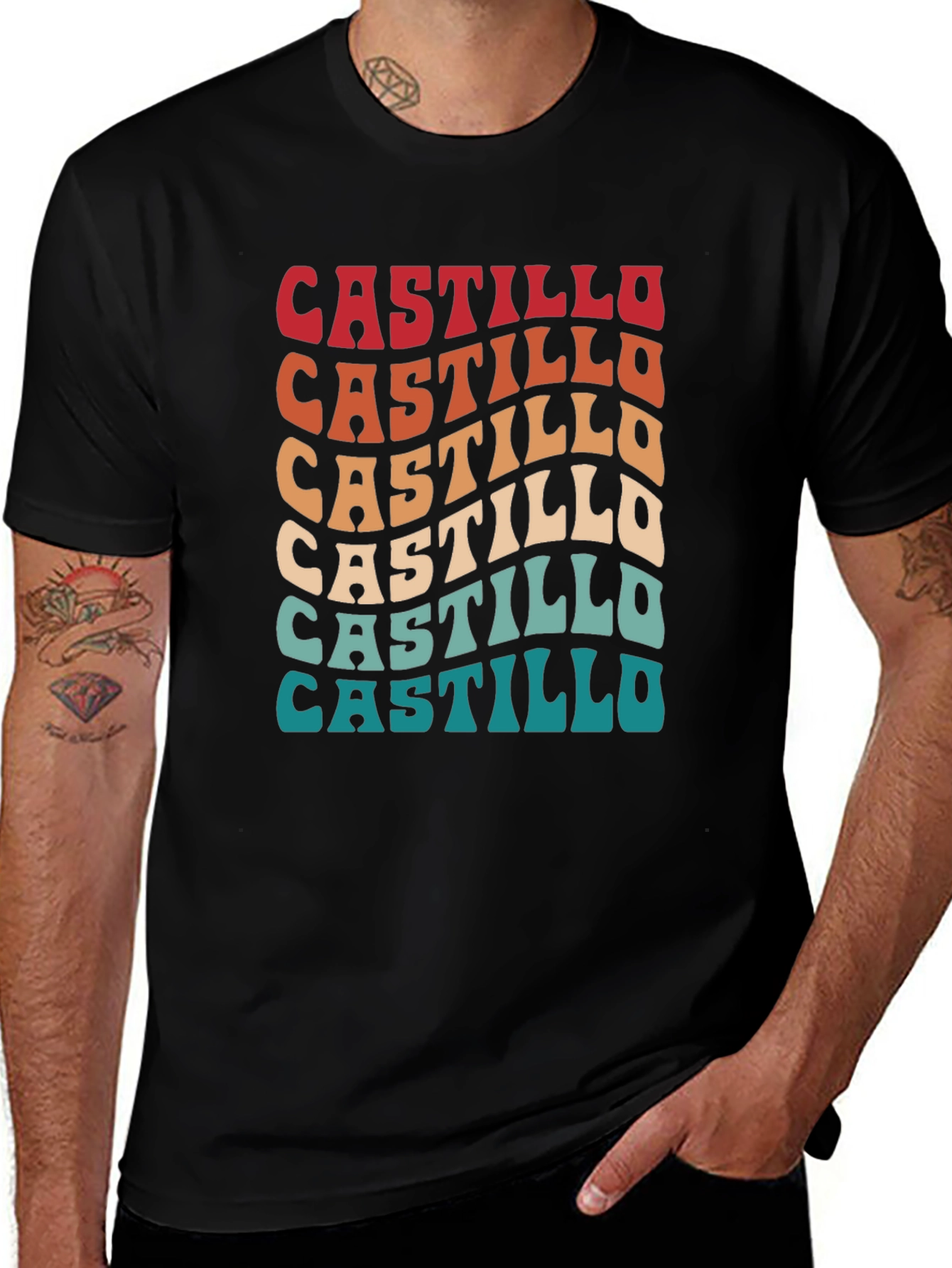 Variant 27 of Retro Castillo T-Shirt - Vintage Style Name Tee