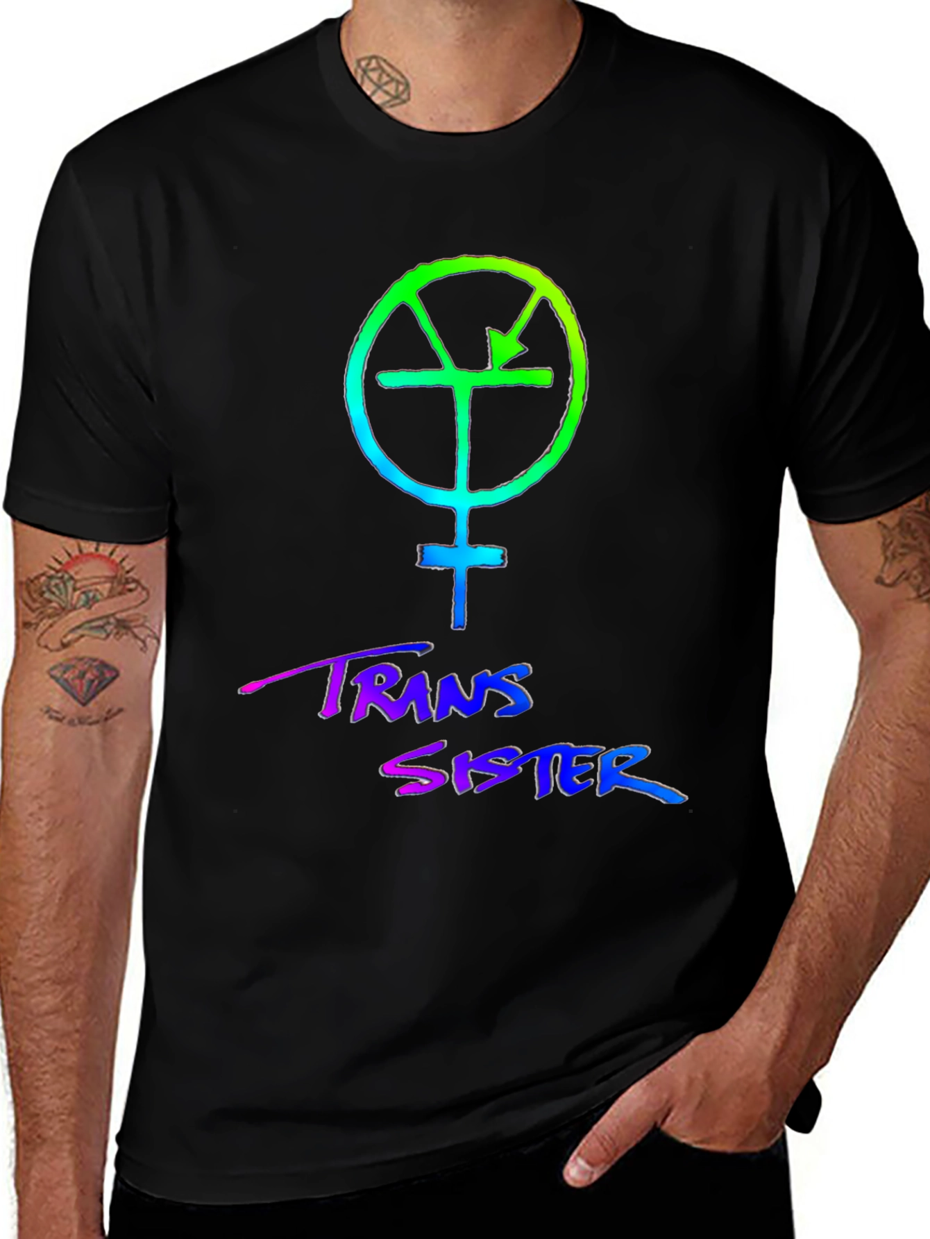Variant 11 of Trans Sister Graphic Tee - Pride Apparel