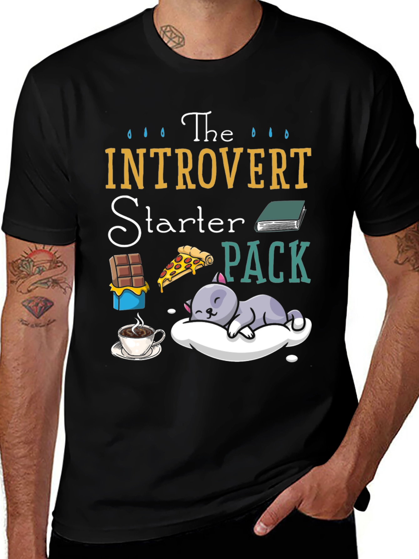 Variant 15 of Introvert Starter Pack Graphic T-Shirt