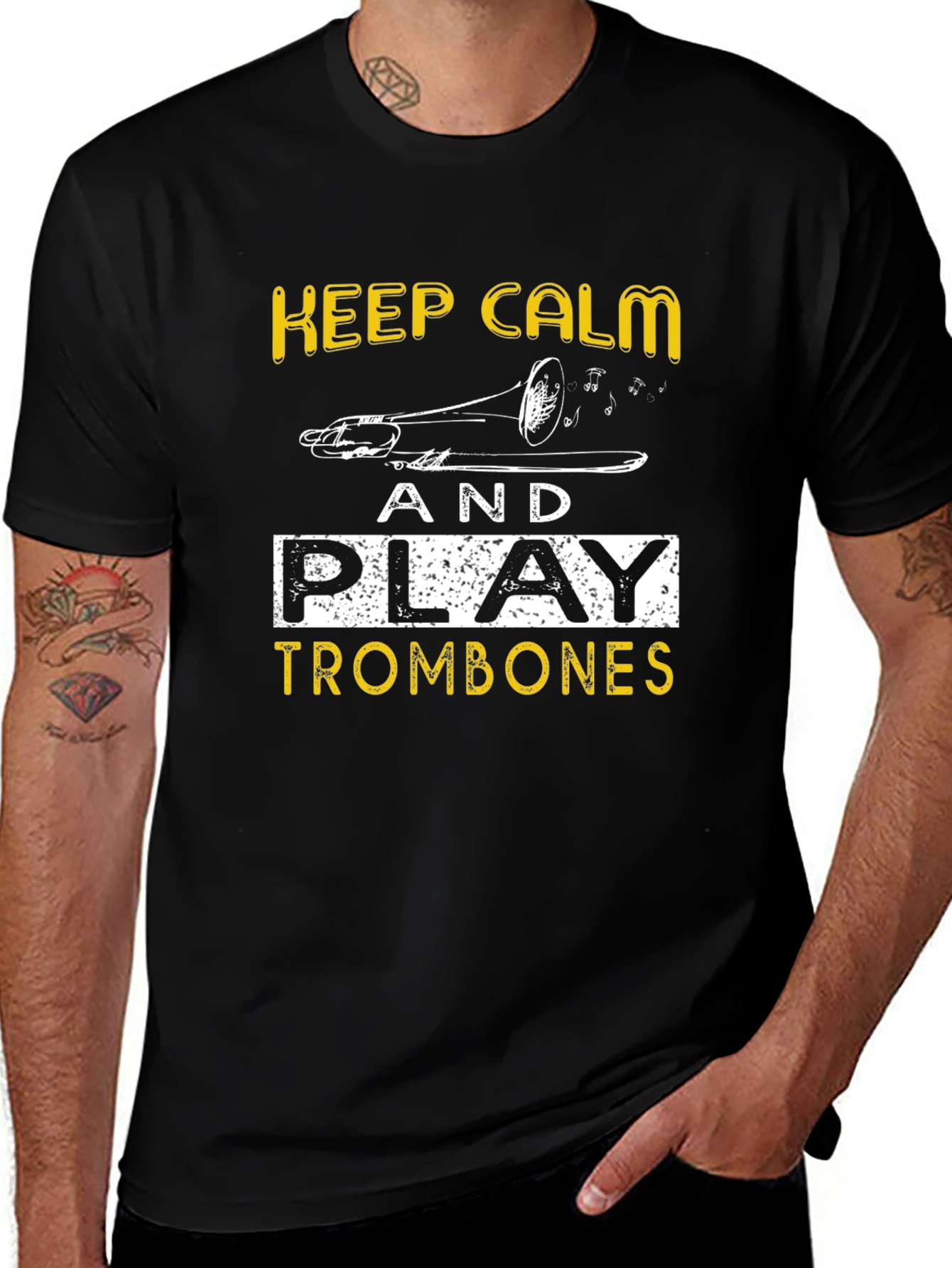 Variant 10 of Keep Calm Play Trombones T-Shirt
