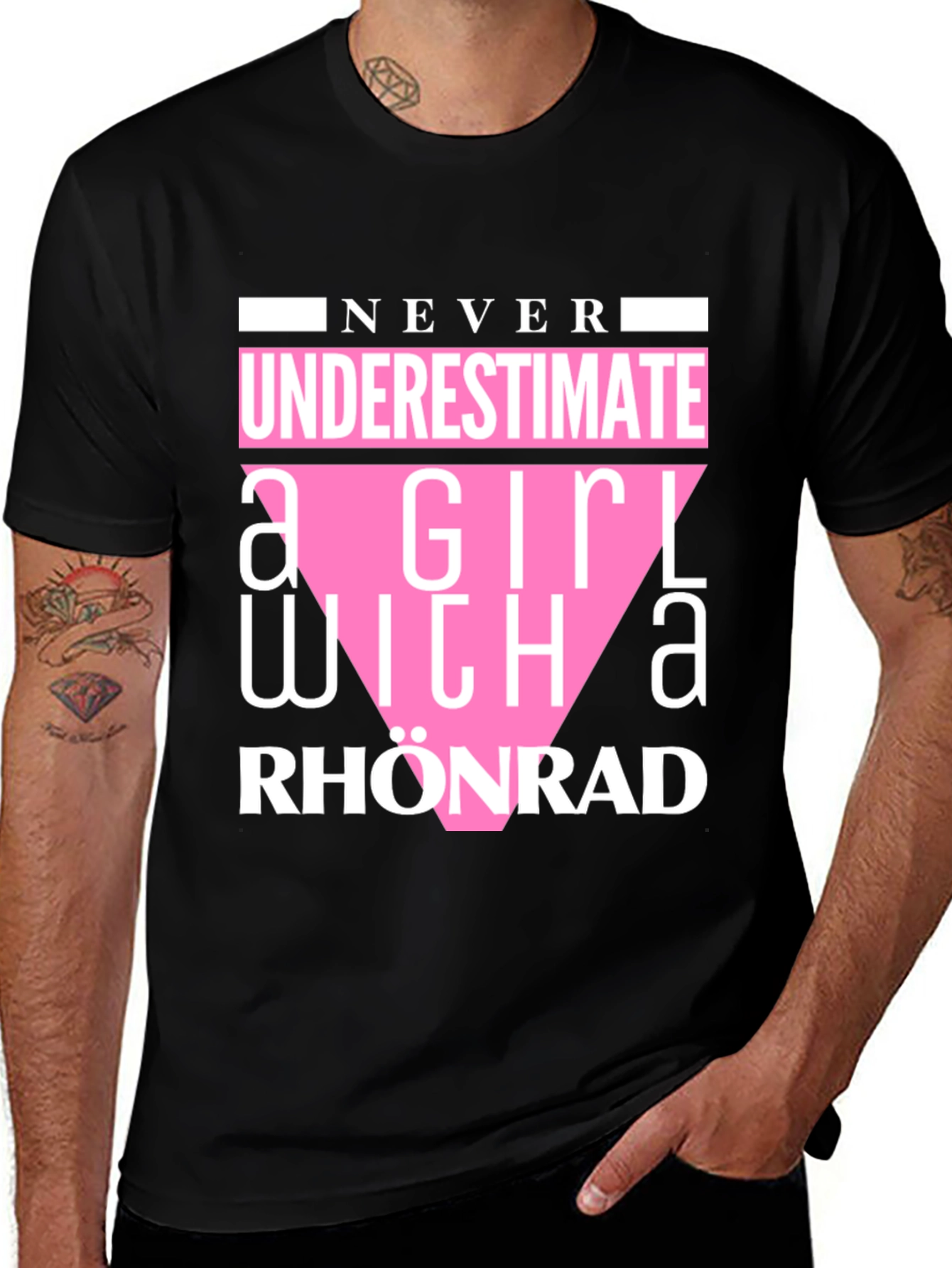 Variant 11 of Never Underestimate Girl Rhönrad T-Shirt